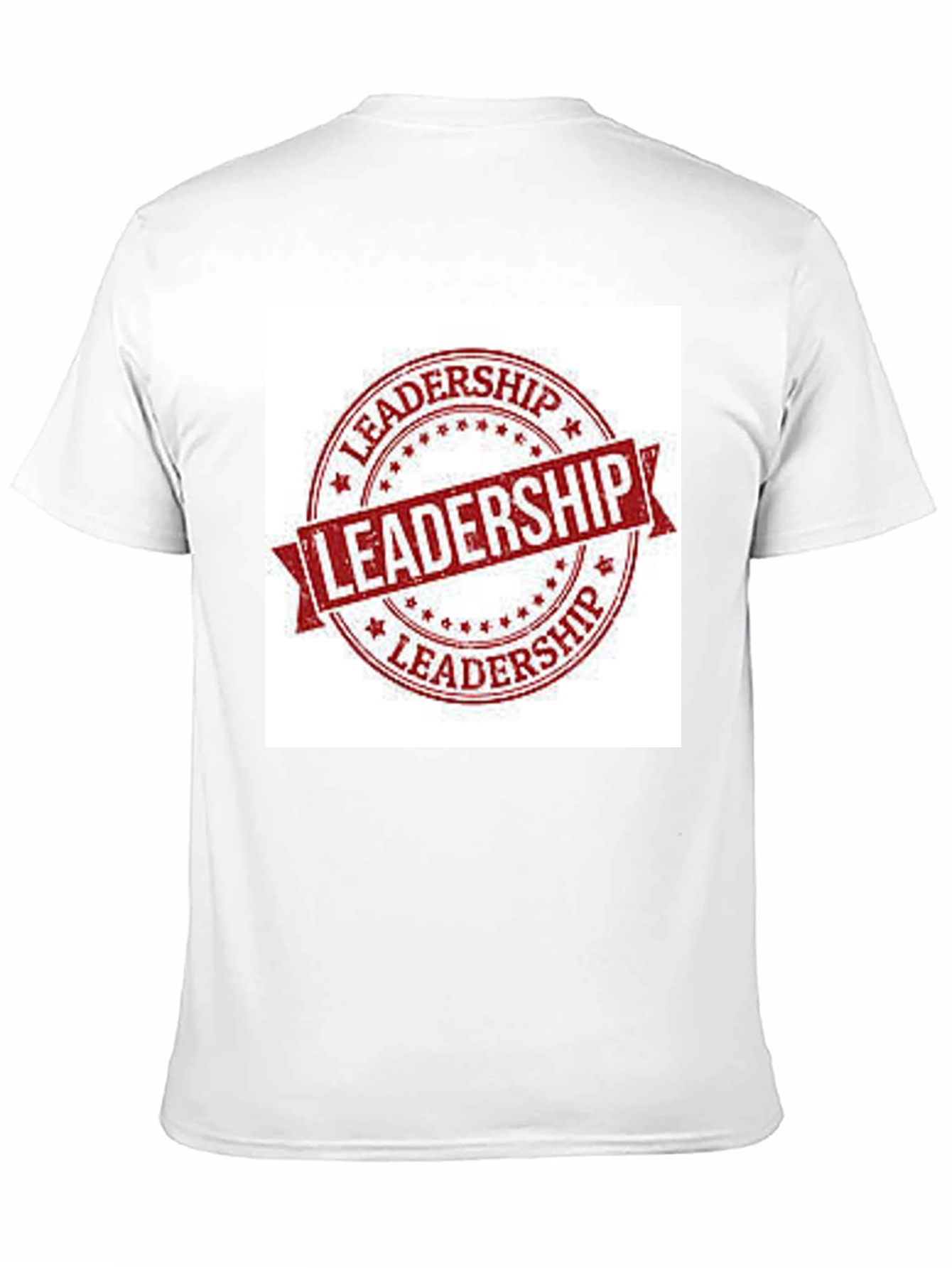 Leadership Stamp Graphic Tee - Black Cotton T-Shirt