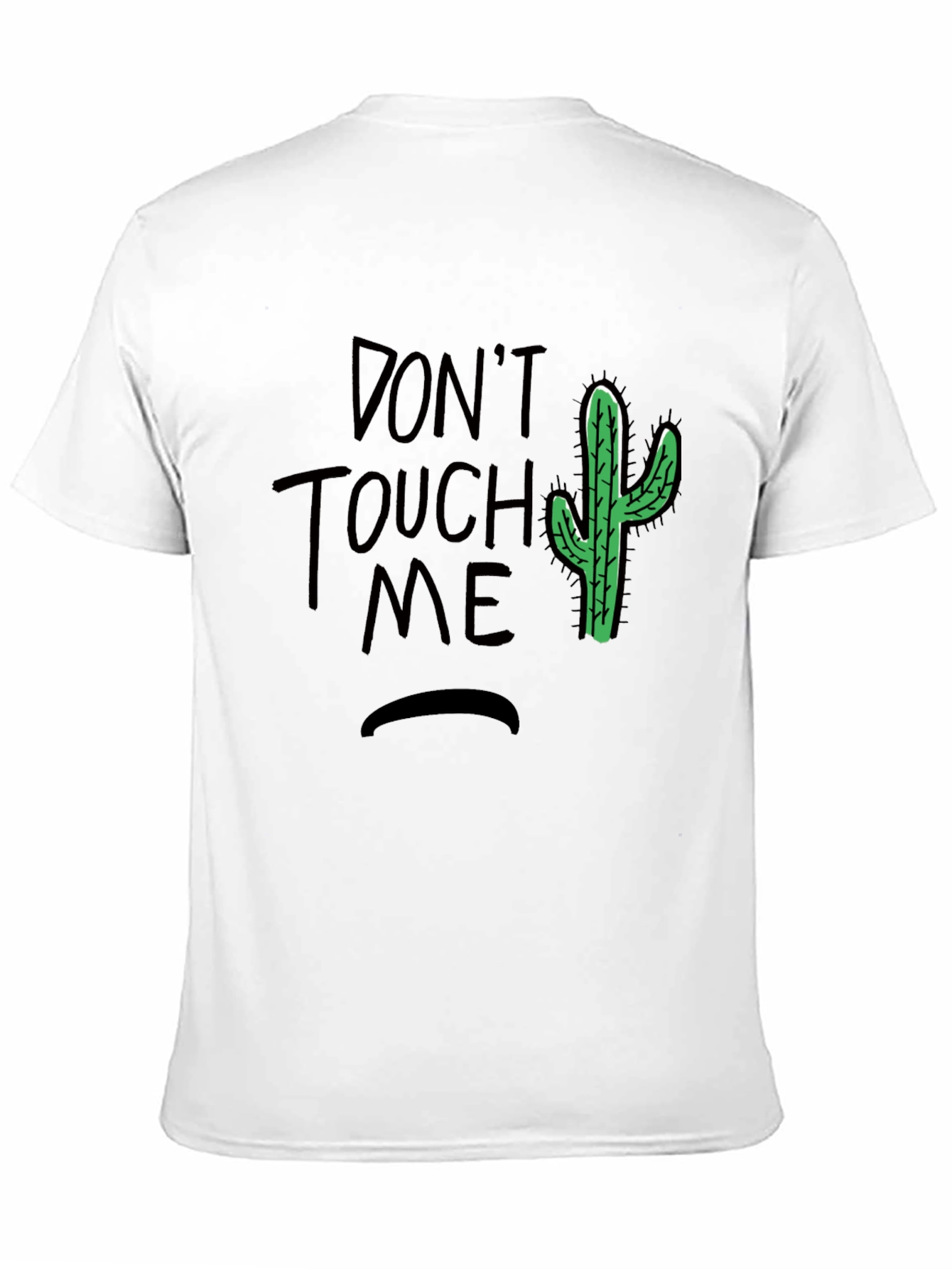 Dont Touch Me Cactus Graphic Tee - Black