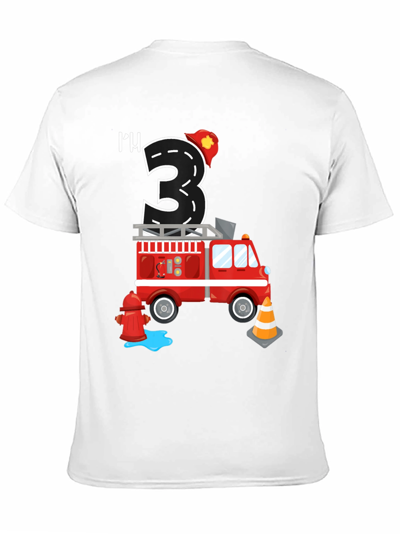 Fire Truck 3rd Birthday T-Shirt