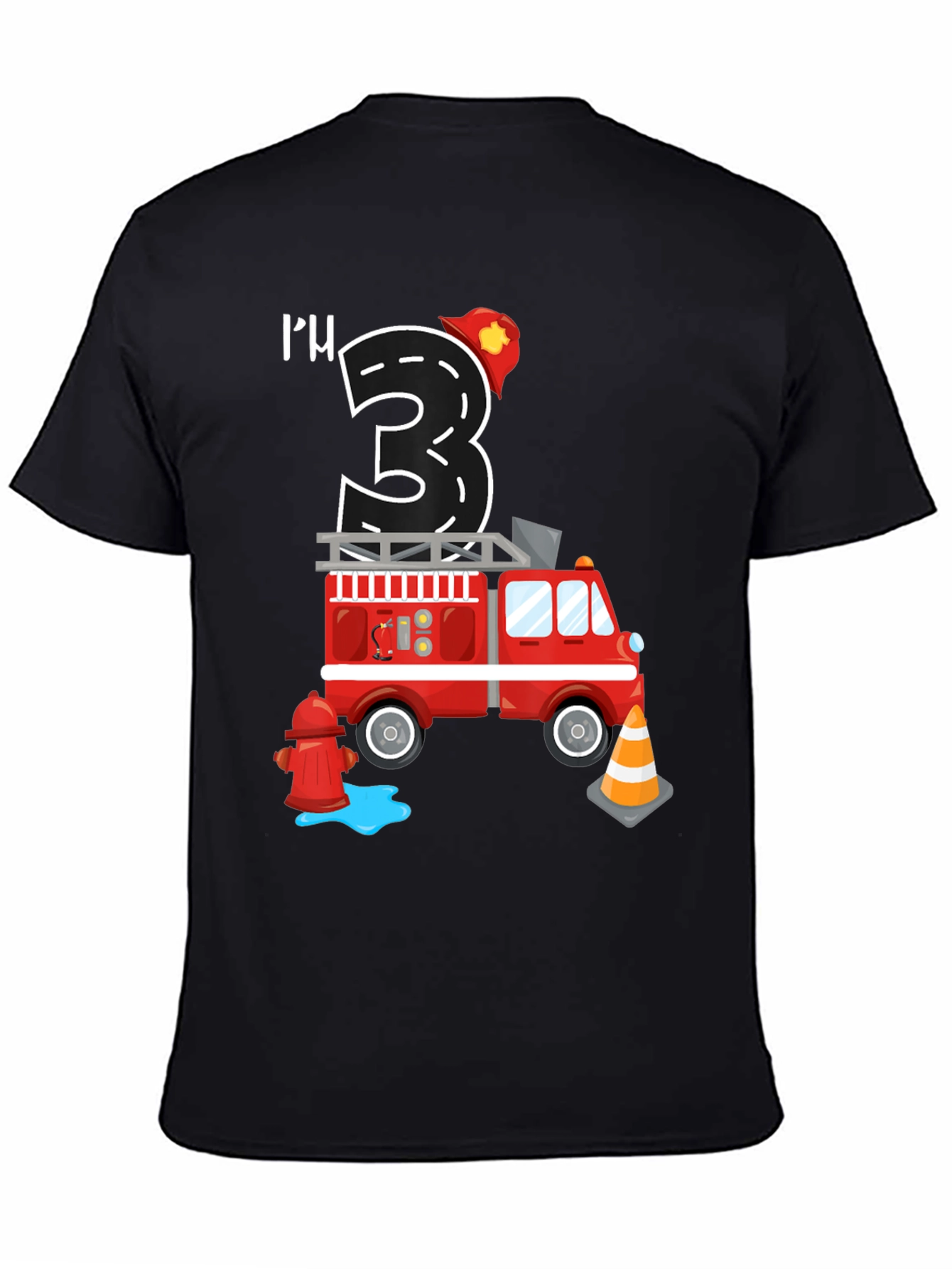Fire Truck 3rd Birthday T-Shirt