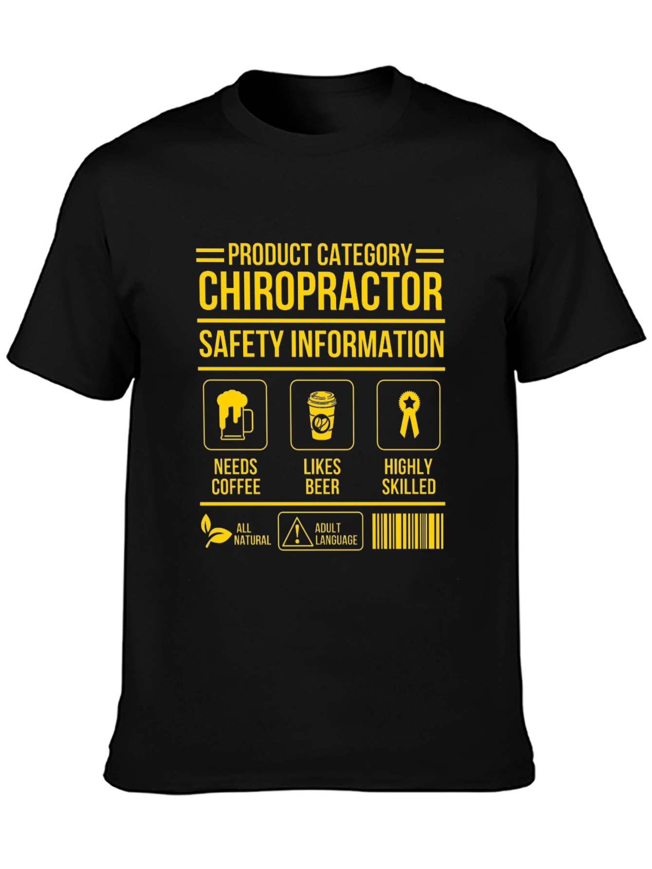 Chiropractor T-Shirt Funny Novelty Tee