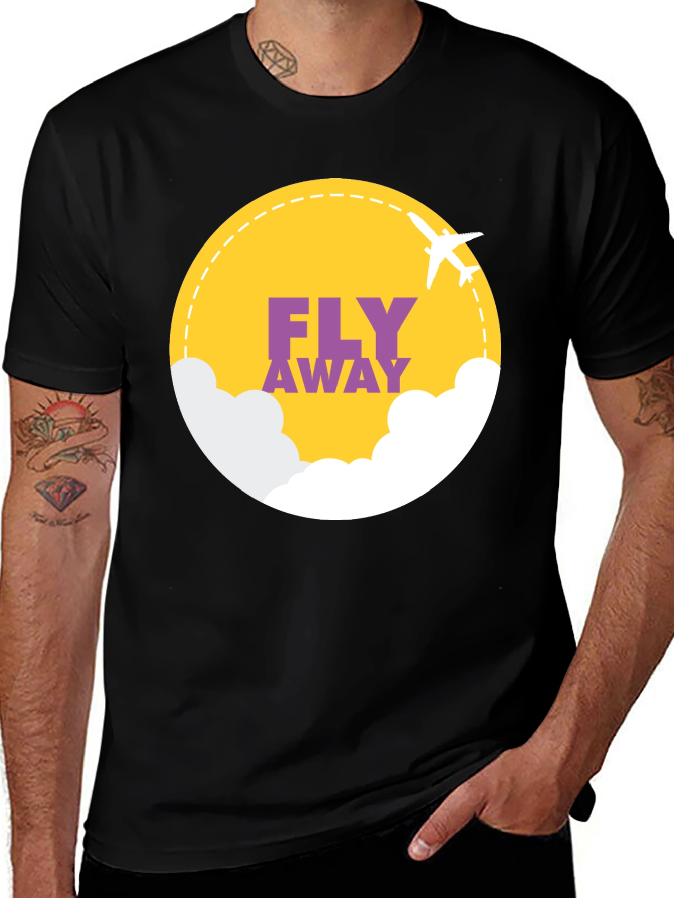 Fly Away Graphic Tee - Stylish Comfort