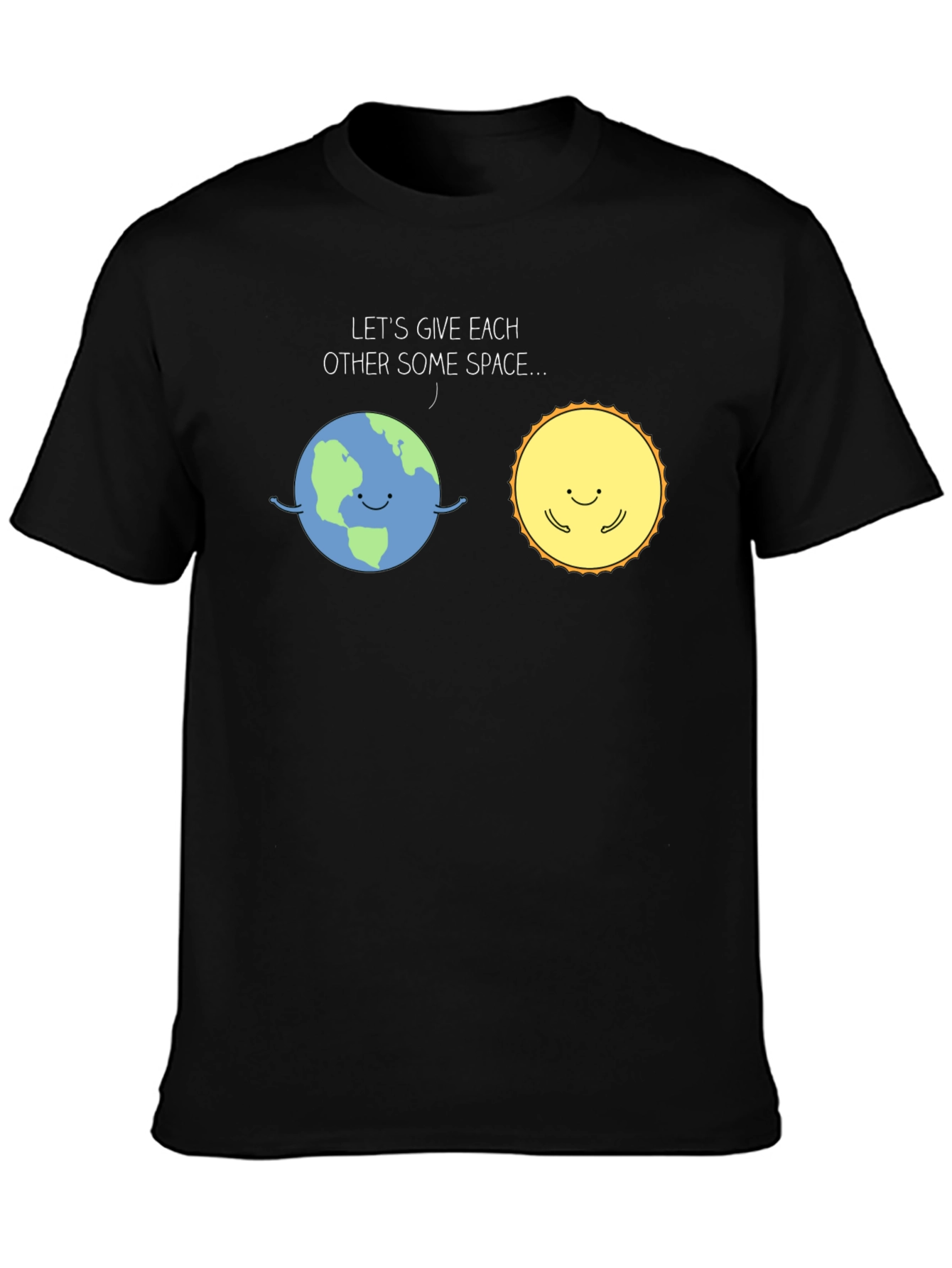 Earth & Sun Space T-Shirt - Cute Graphic Tee