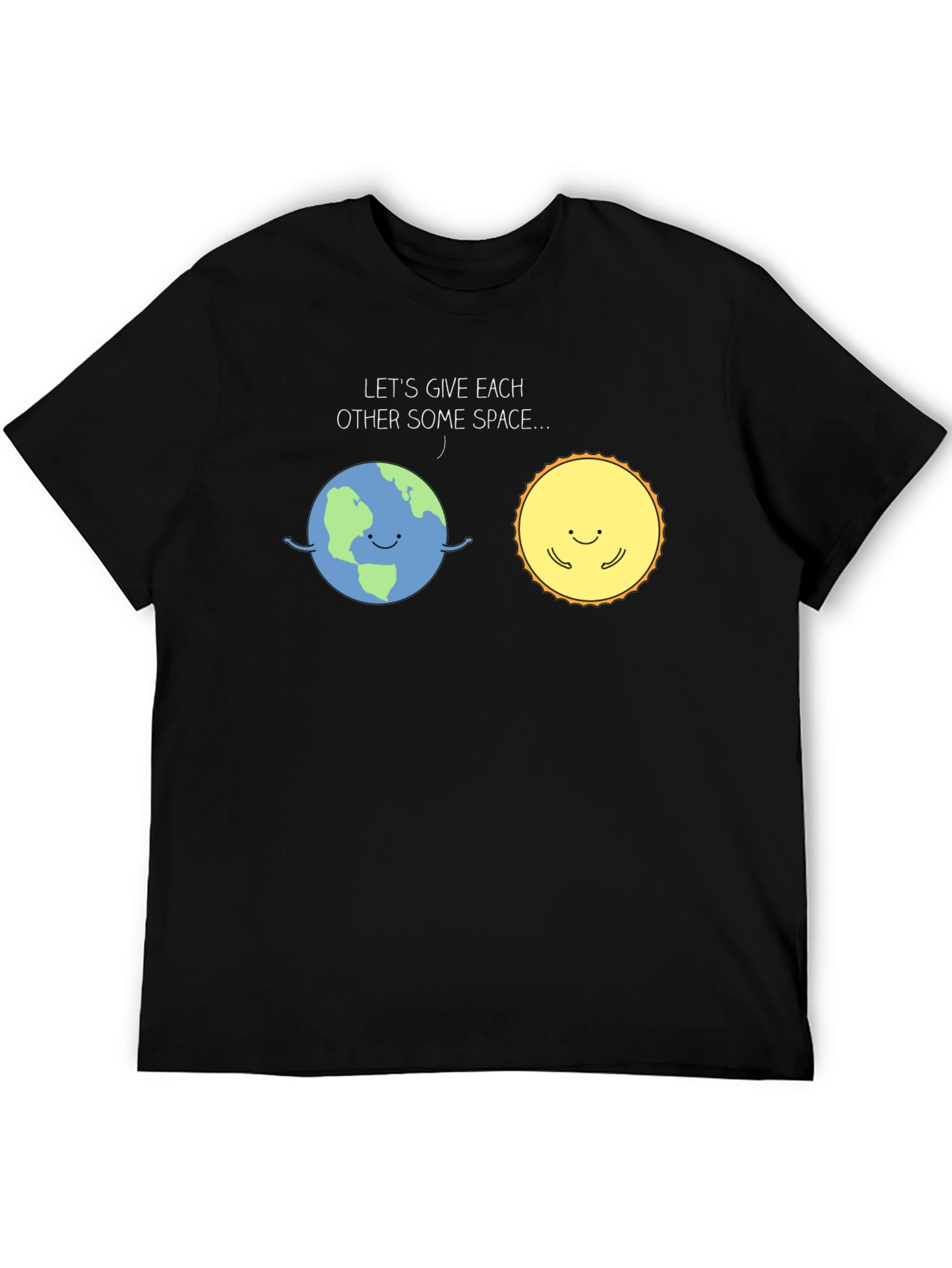 Earth & Sun Space T-Shirt - Cute Graphic Tee