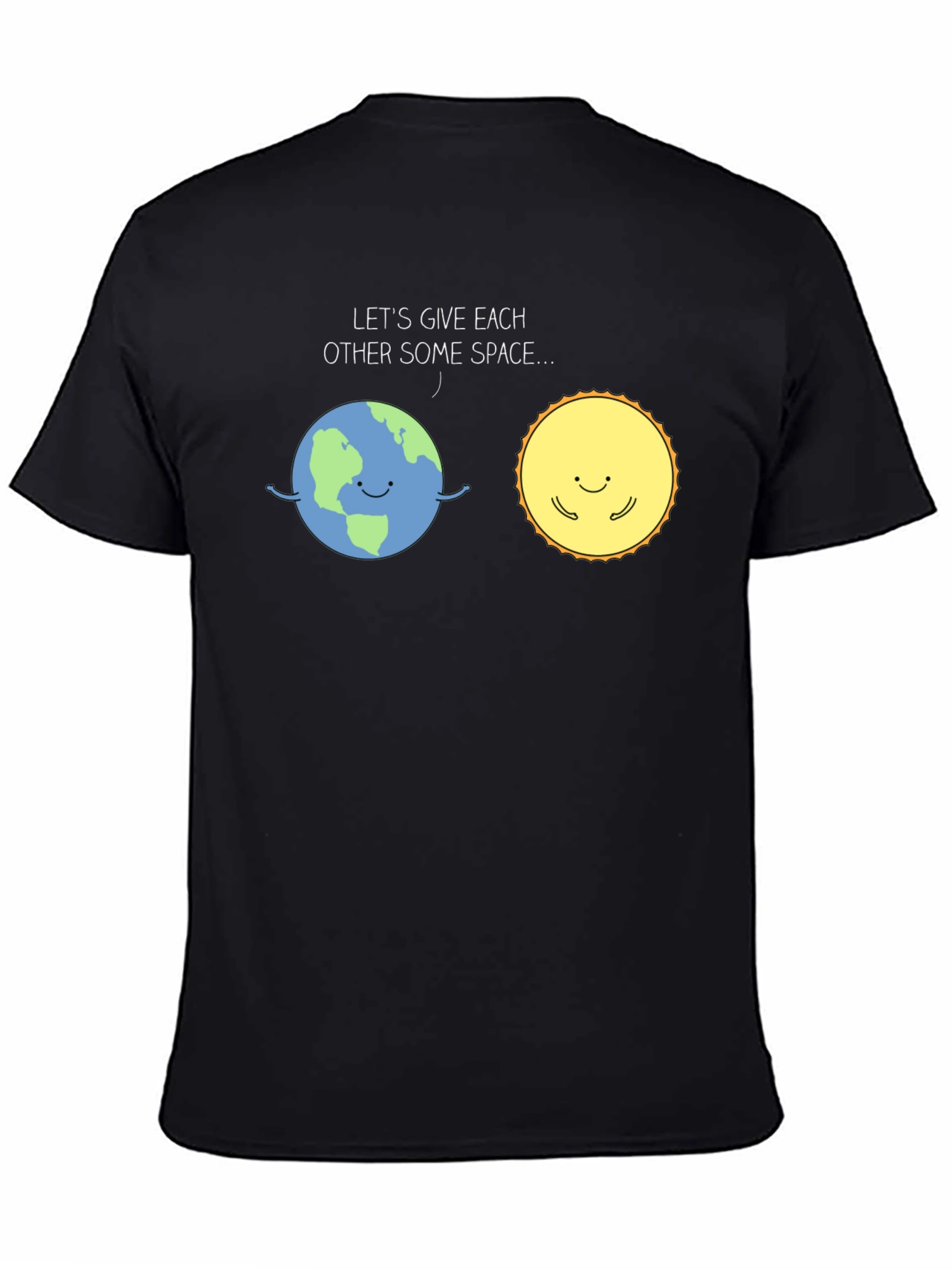 Earth & Sun Space T-Shirt - Cute Graphic Tee