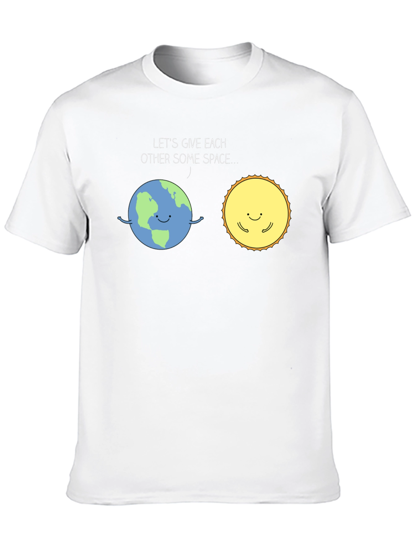 Earth & Sun Space T-Shirt - Cute Graphic Tee