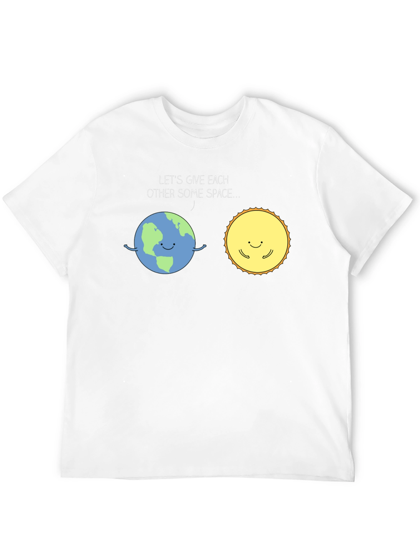 Earth & Sun Space T-Shirt - Cute Graphic Tee