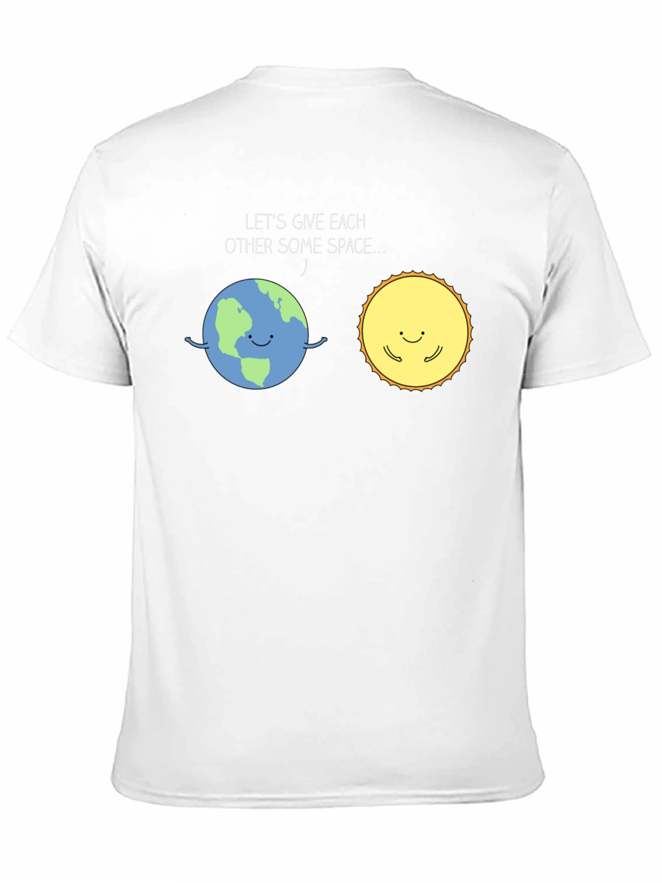 Earth & Sun Space T-Shirt - Cute Graphic Tee