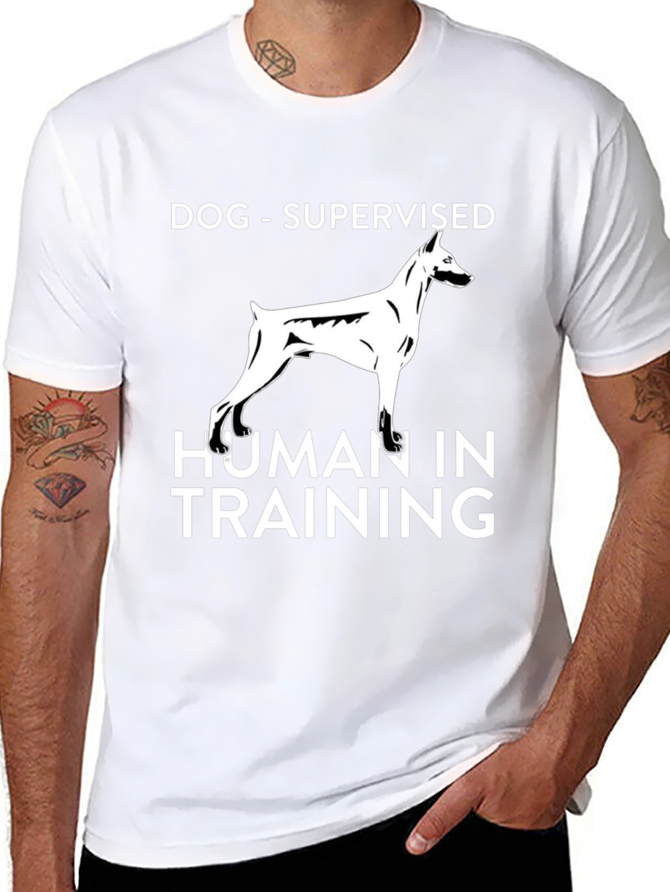 Dog Supervised Human in Training T-Shirt