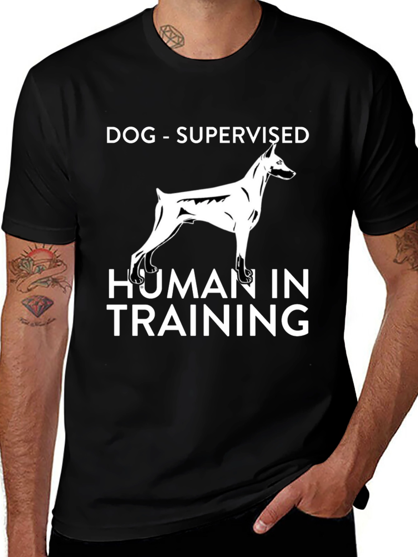 Dog Supervised Human in Training T-Shirt