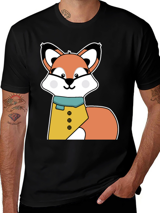 Cute Cartoon Fox T-Shirt - Stylish Animal Graphic Tee