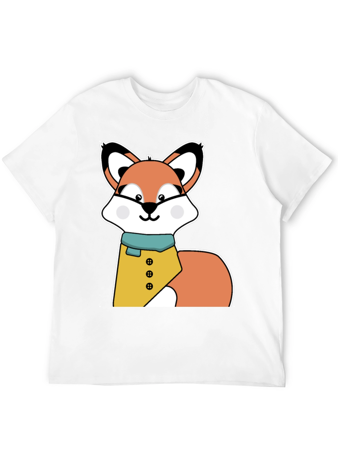 Cute Cartoon Fox T-Shirt - Stylish Animal Graphic Tee
