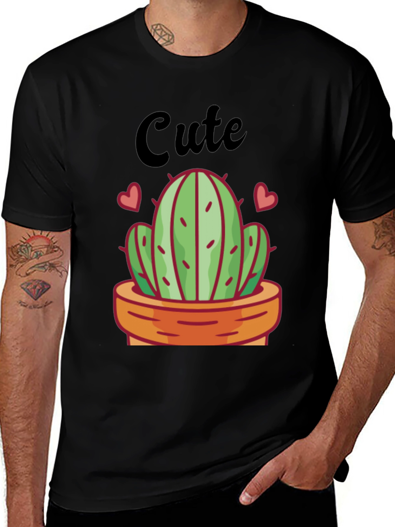 Cute Cactus Graphic Tee - Trendy and Stylish