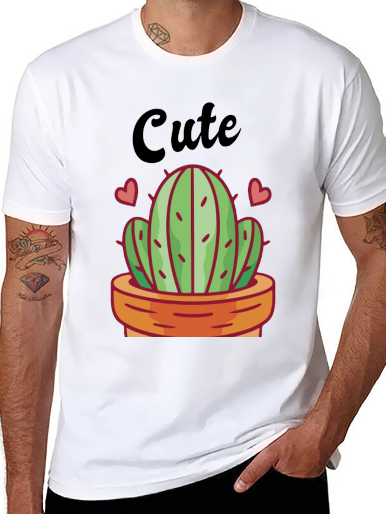 Cute Cactus Graphic Tee - Trendy and Stylish