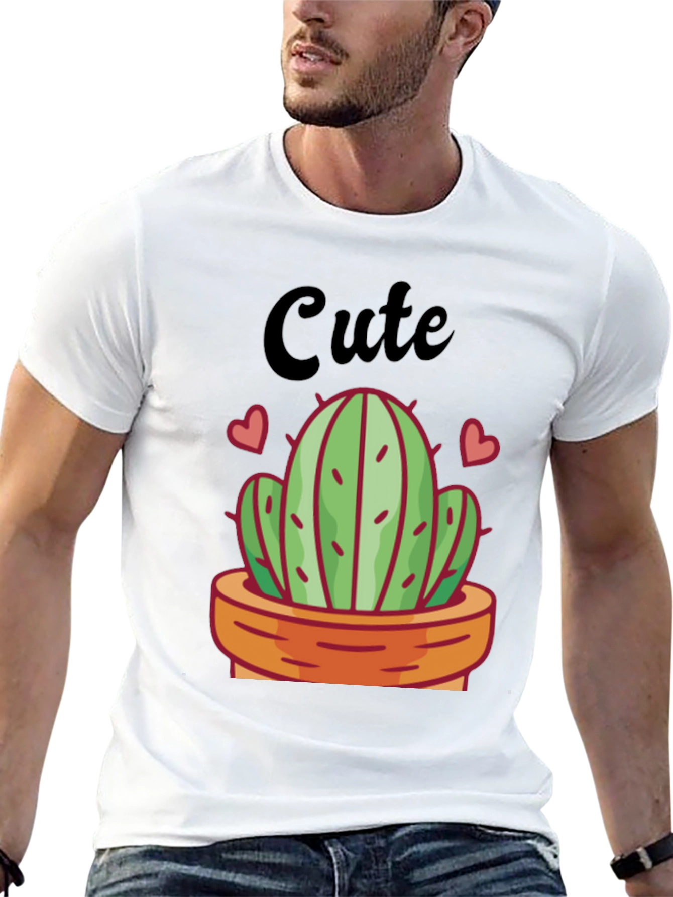 Cute Cactus Graphic Tee - Trendy and Stylish