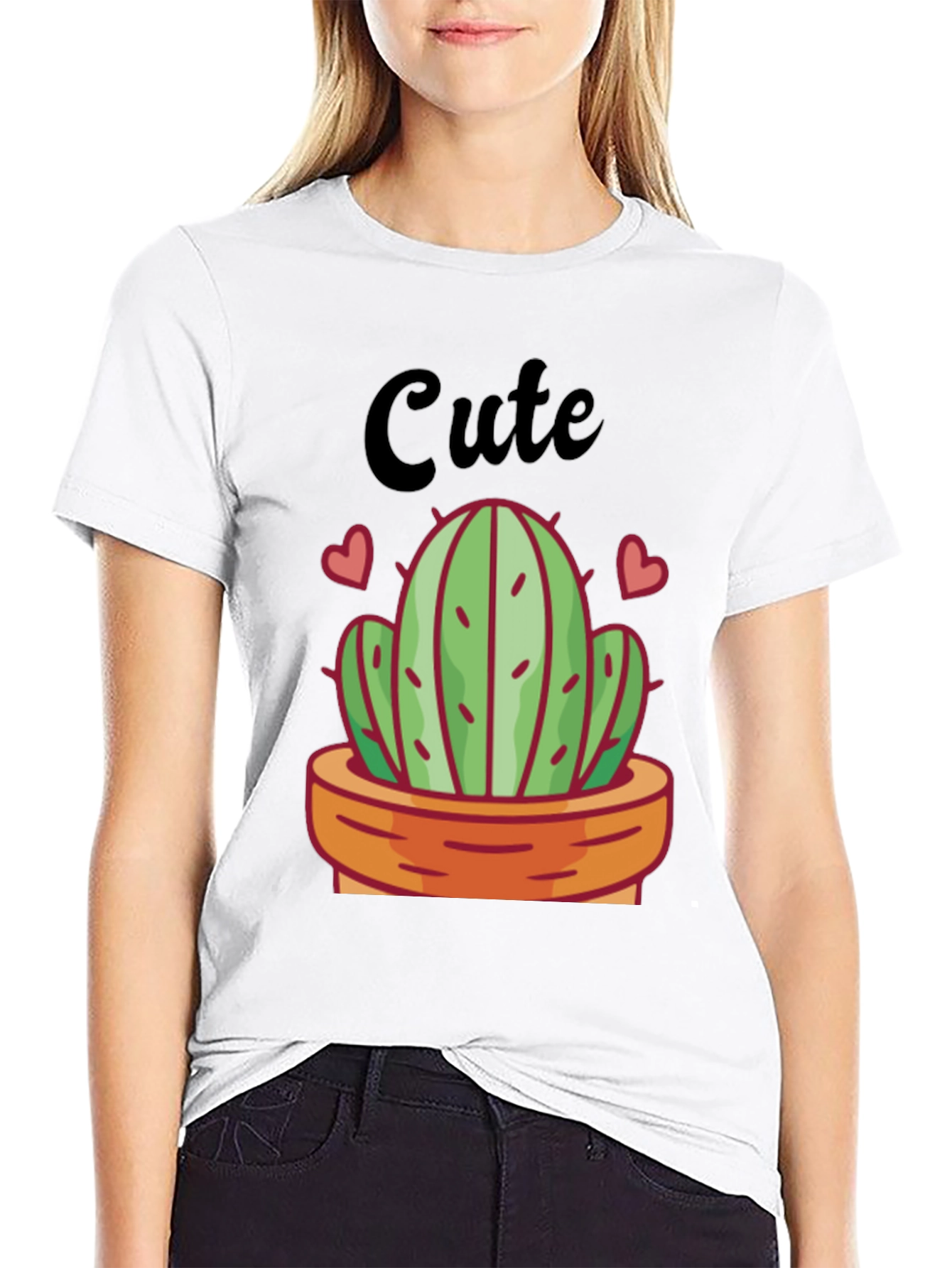 Cute Cactus Graphic Tee - Trendy and Stylish