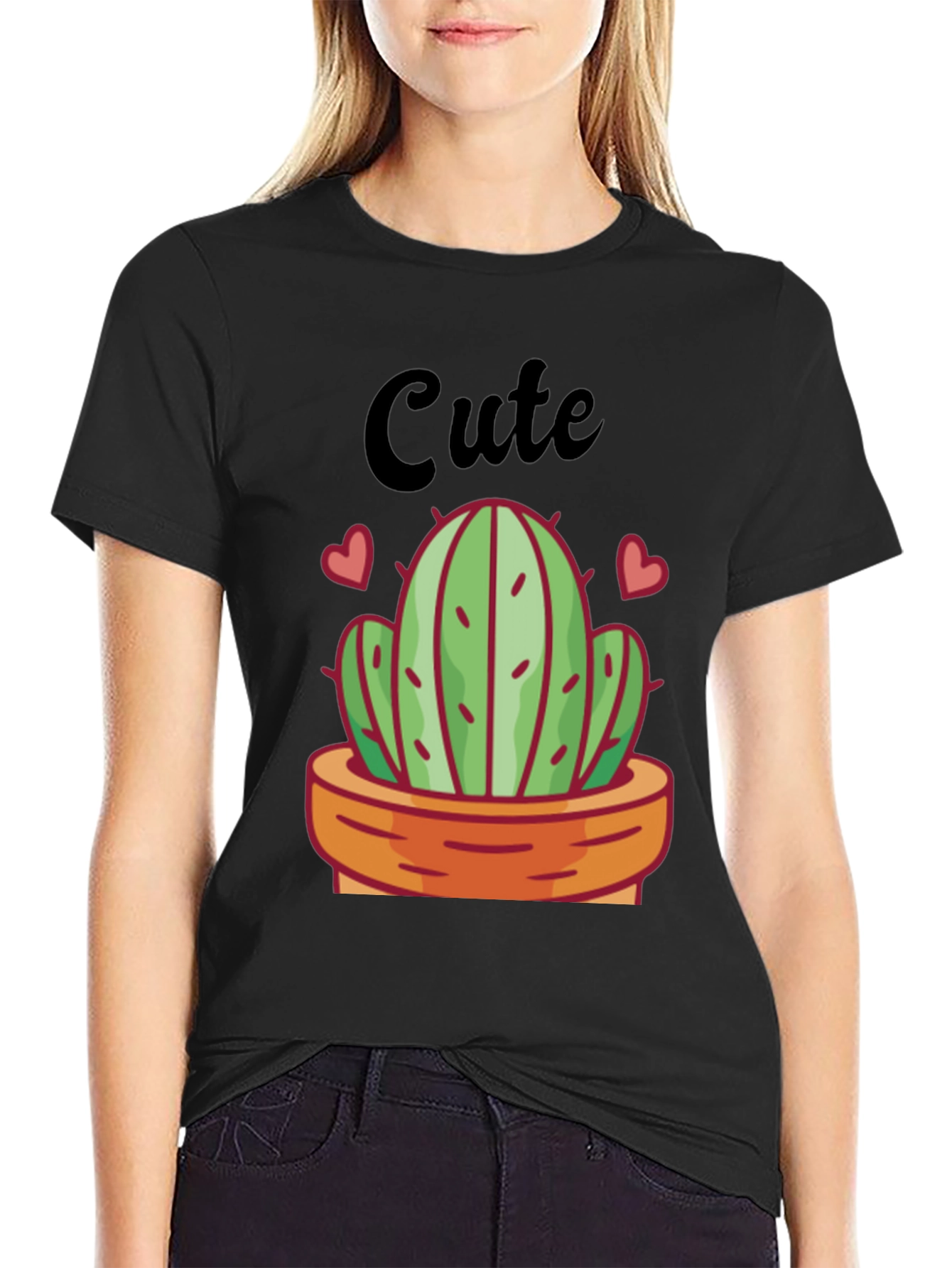 Cute Cactus Graphic Tee - Trendy and Stylish