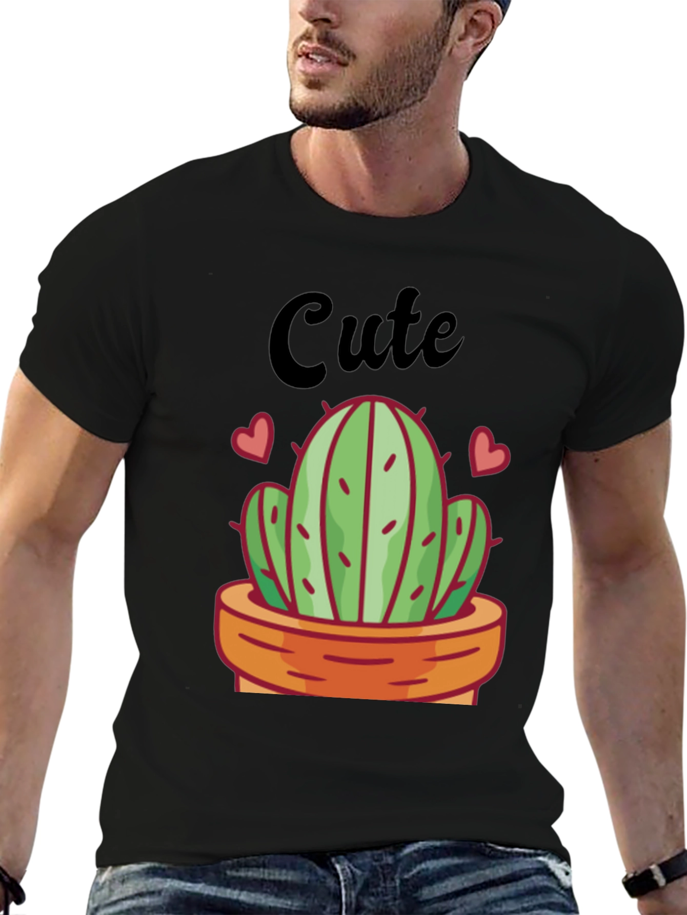 Cute Cactus Graphic Tee - Trendy and Stylish
