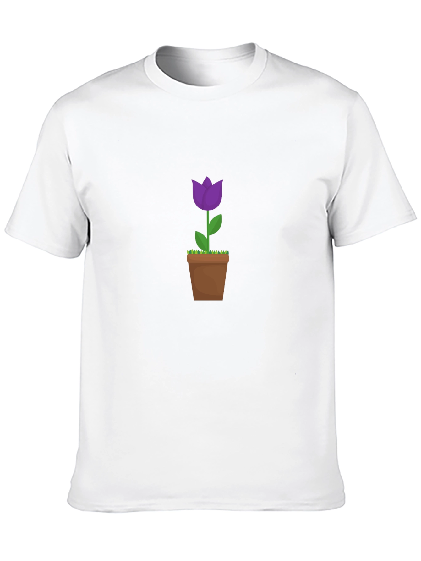 Tulip in Pot Graphic Tee - Black