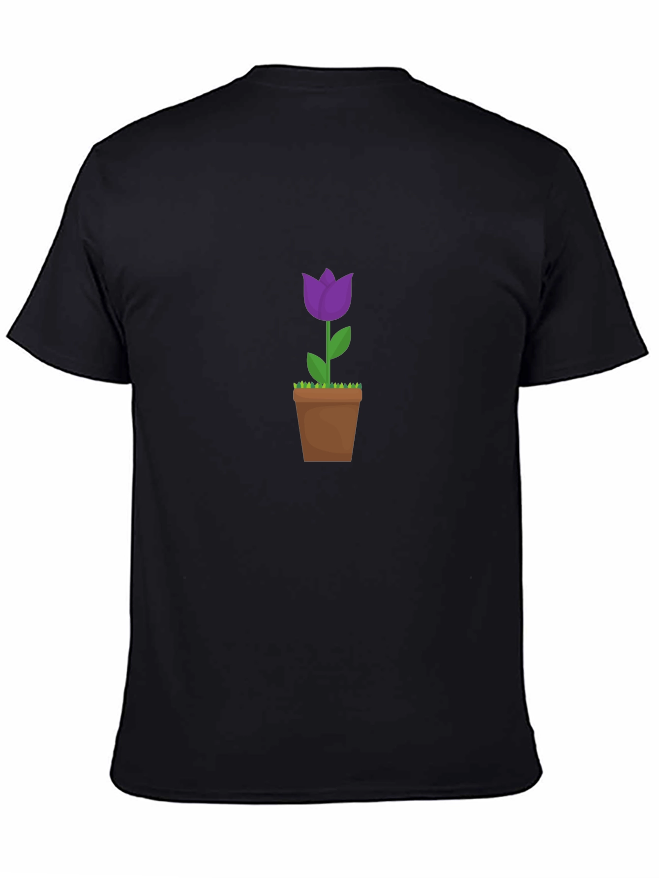 Tulip in Pot Graphic Tee - Black