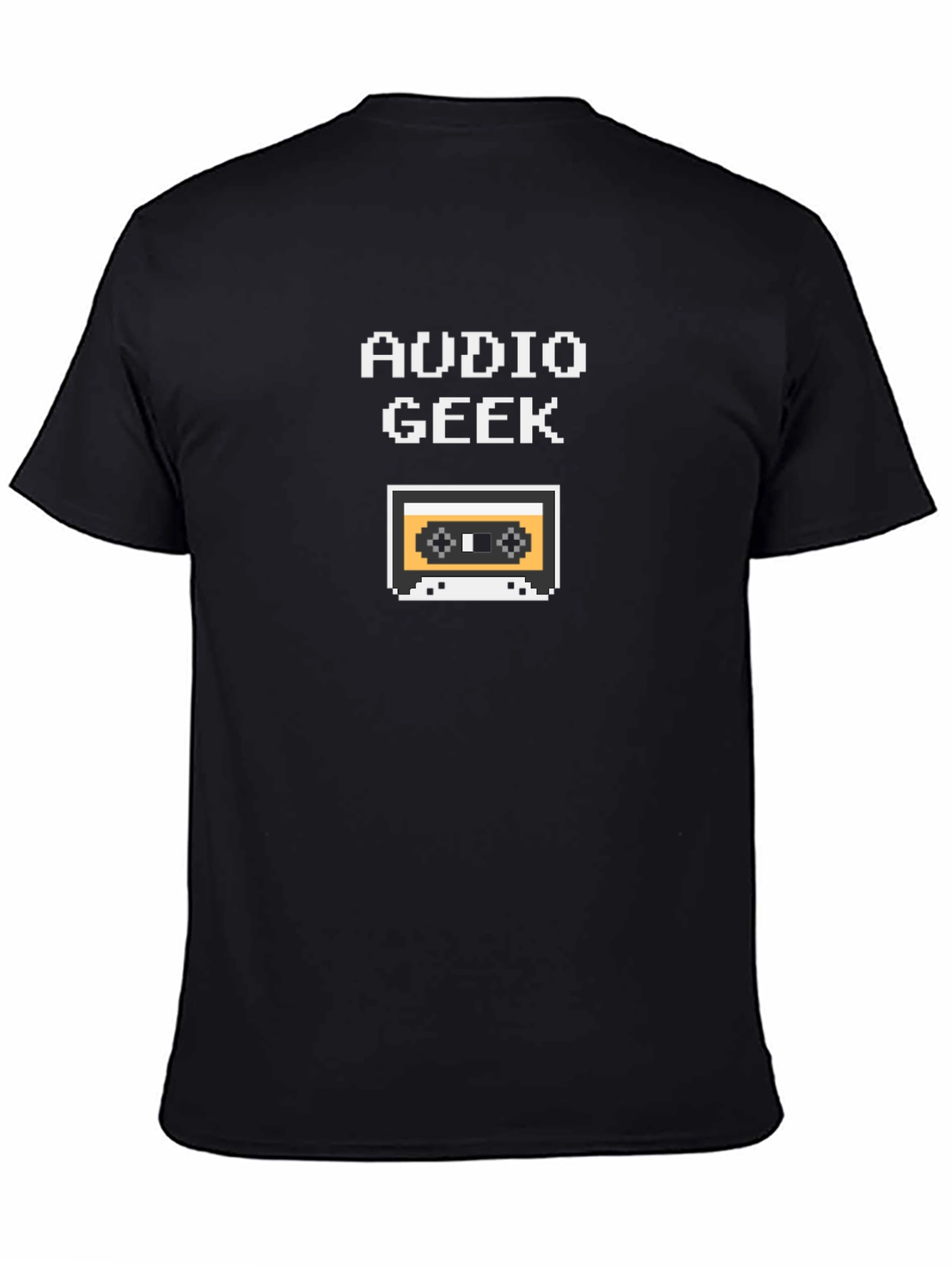 Audio Geek Retro Cassette Tape Pixel T-Shirt