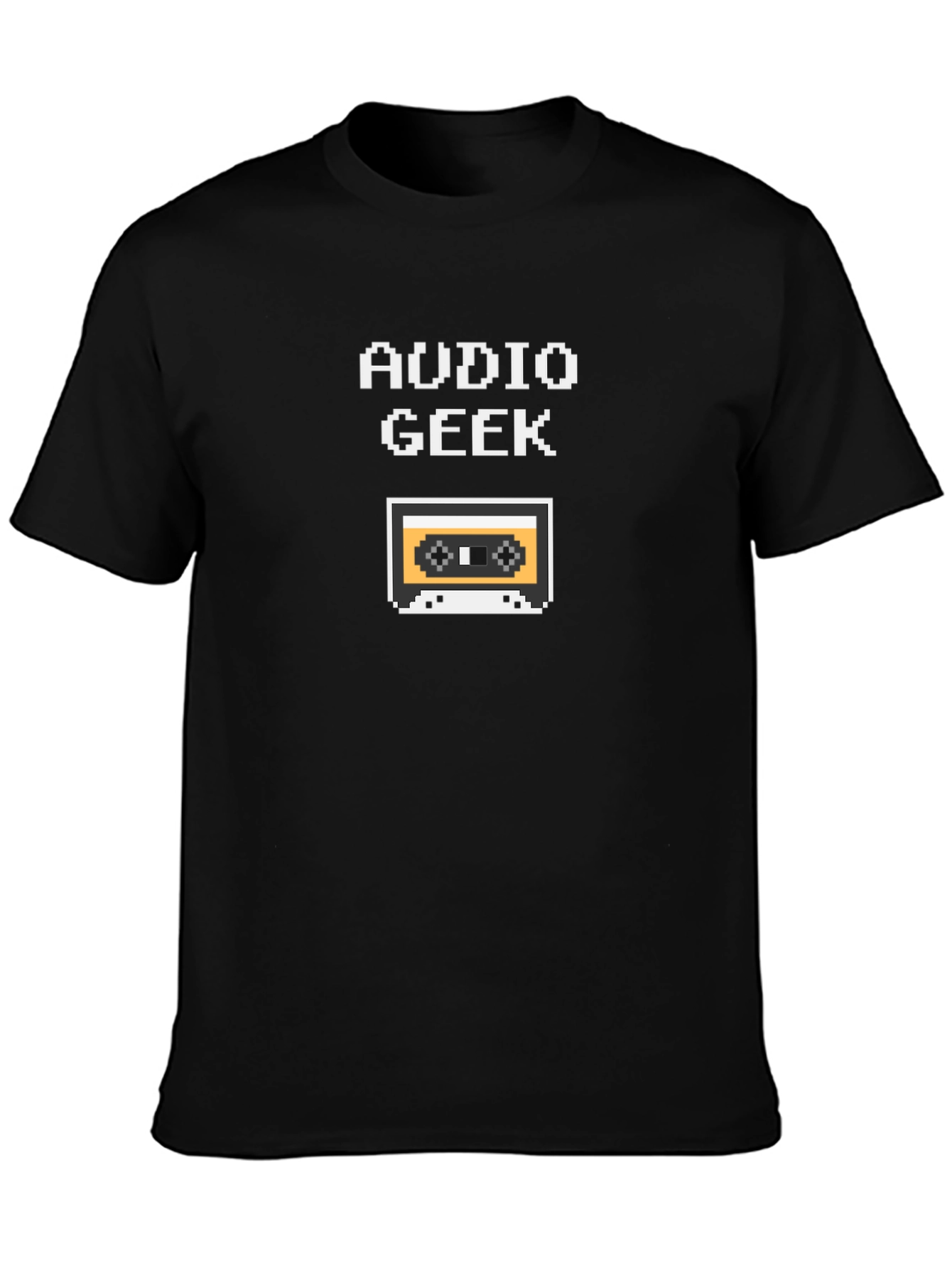 Audio Geek Retro Cassette Tape Pixel T-Shirt