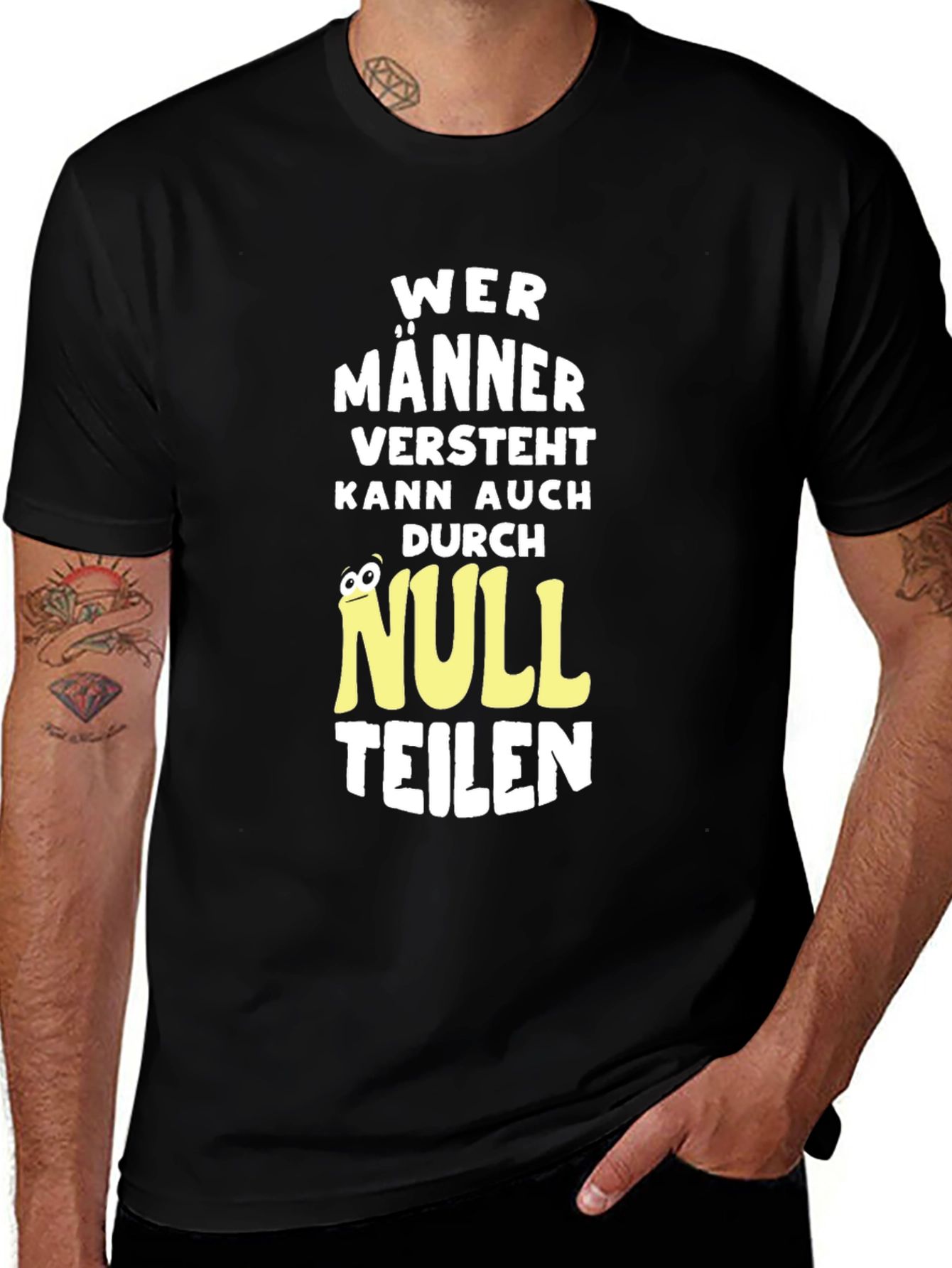 Wer Männer Versteht Black T-Shirt Funny Novelty Tee