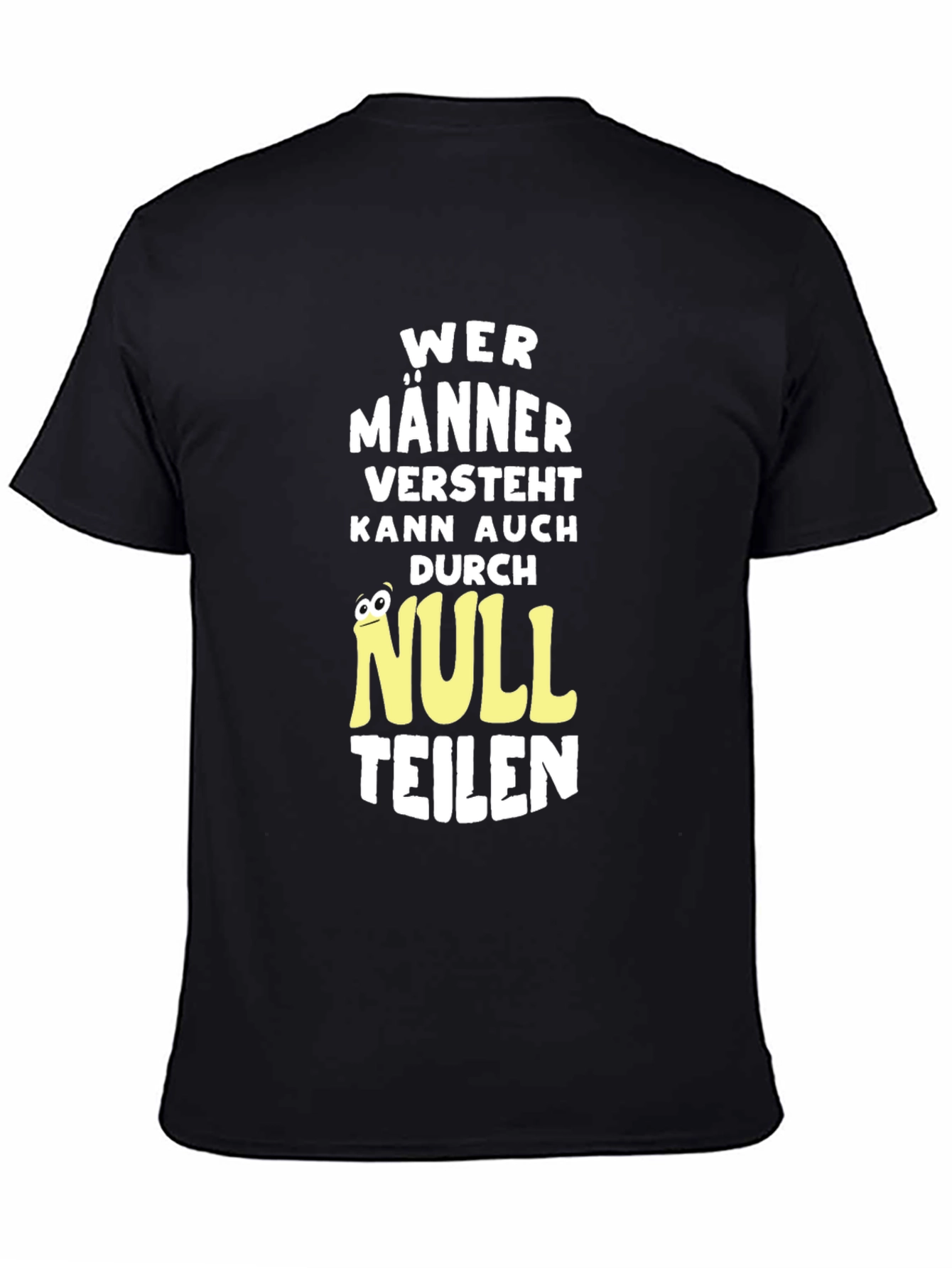 Wer Männer Versteht Black T-Shirt Funny Novelty Tee