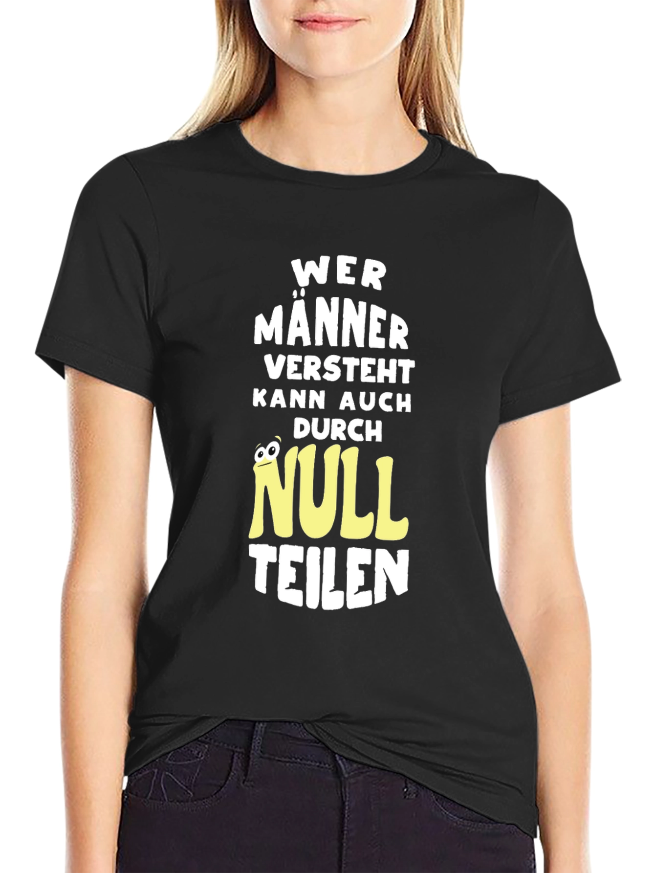 Wer Männer Versteht Black T-Shirt Funny Novelty Tee