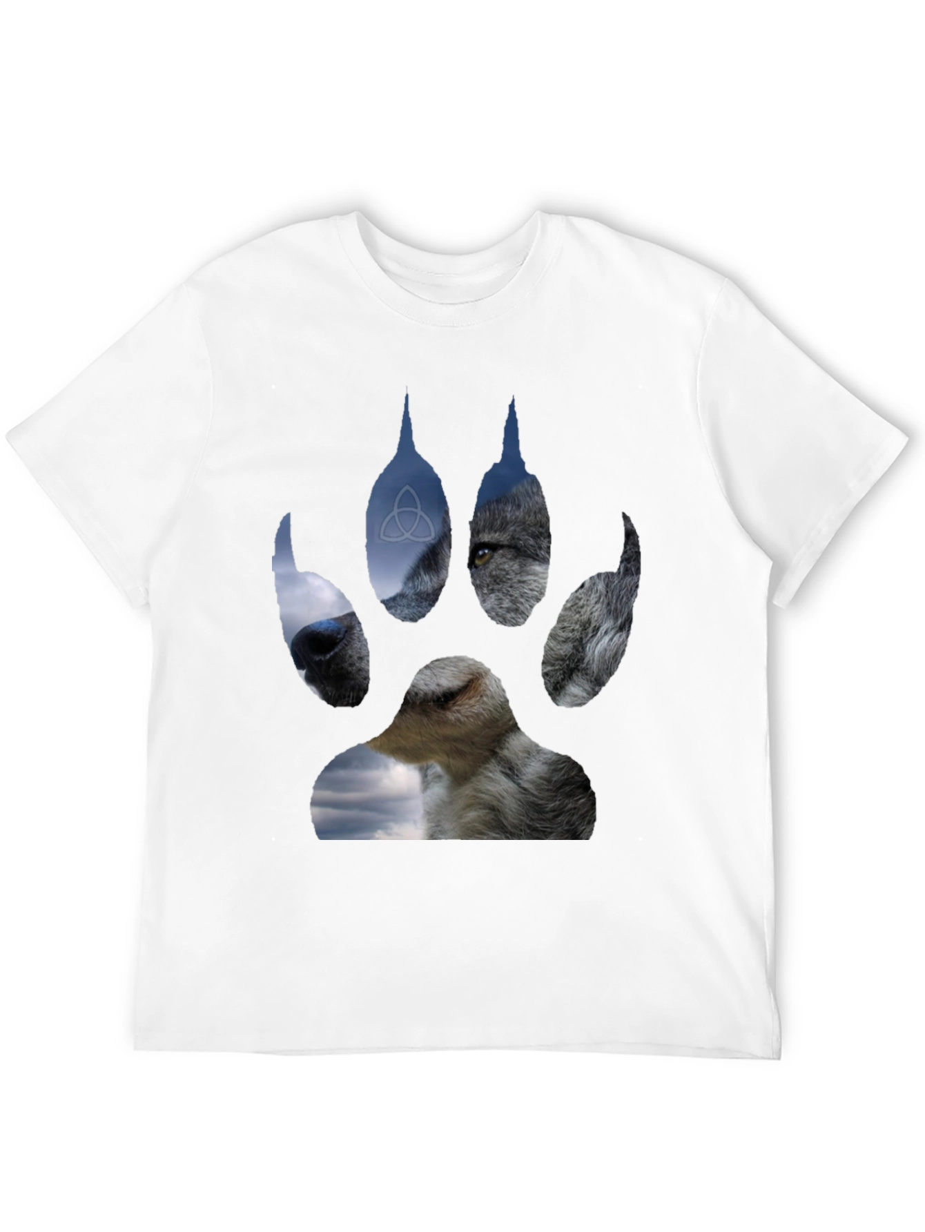 Wolf Paw Print Graphic T-Shirt
