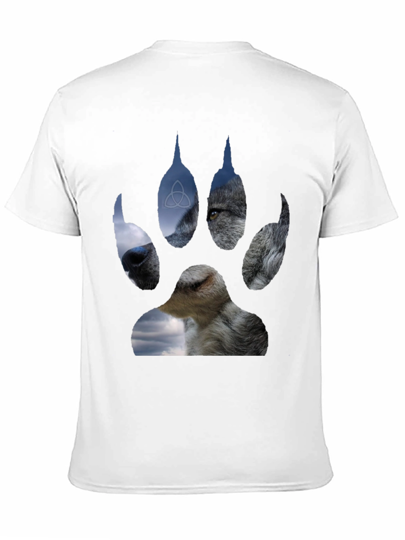 Wolf Paw Print Graphic T-Shirt