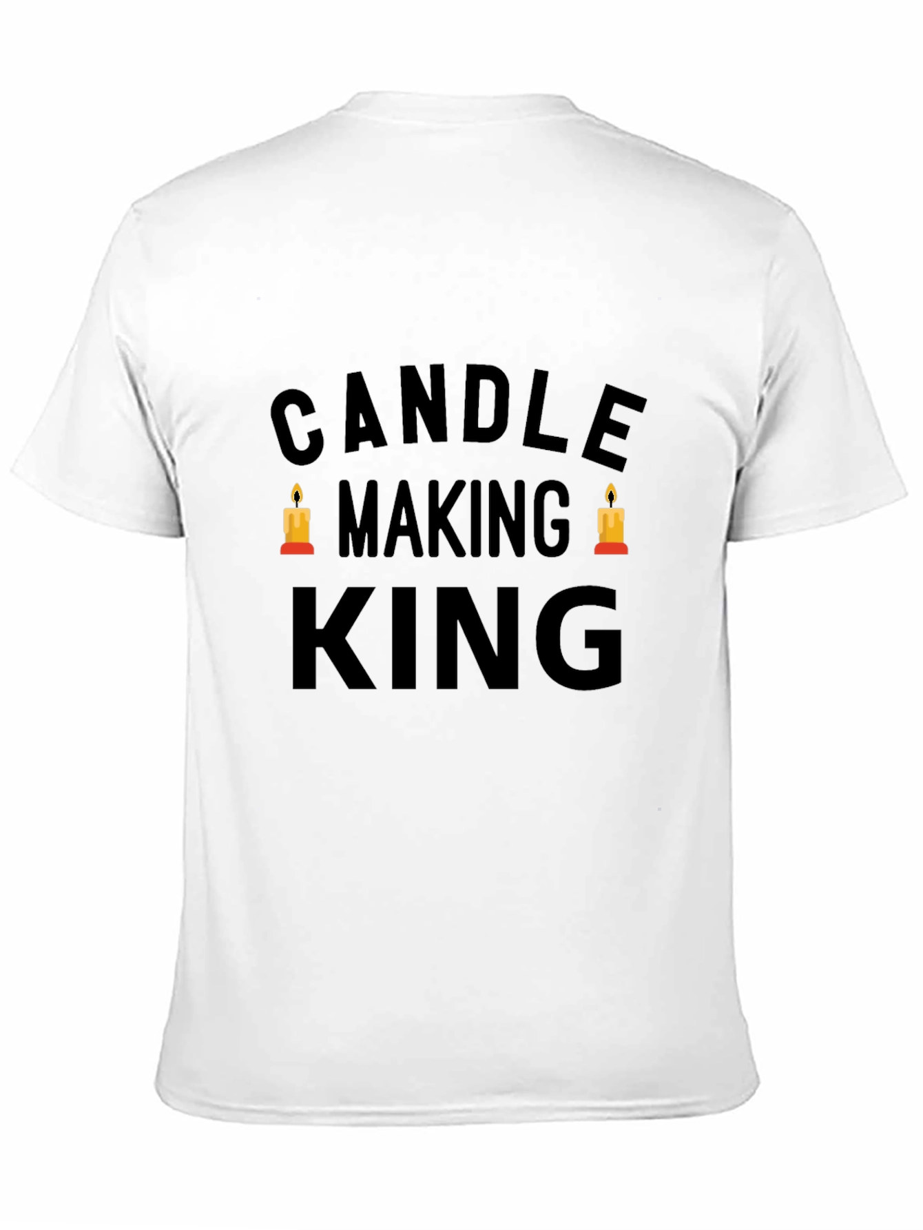 Candle Making King T-Shirt - Black Cotton Tee