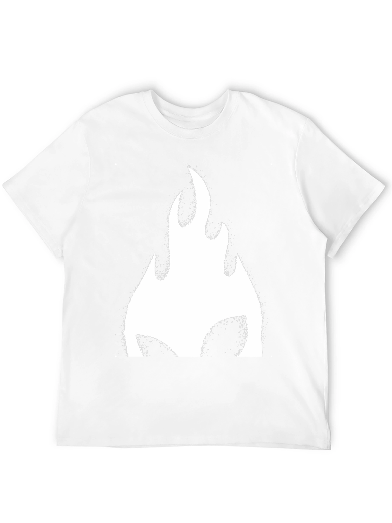 Bold Flame Graphic Black T-Shirt - Casual Style