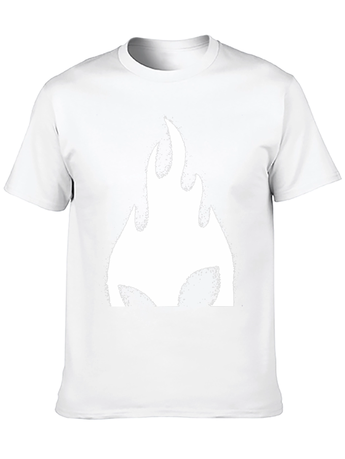 Bold Flame Graphic Black T-Shirt - Casual Style