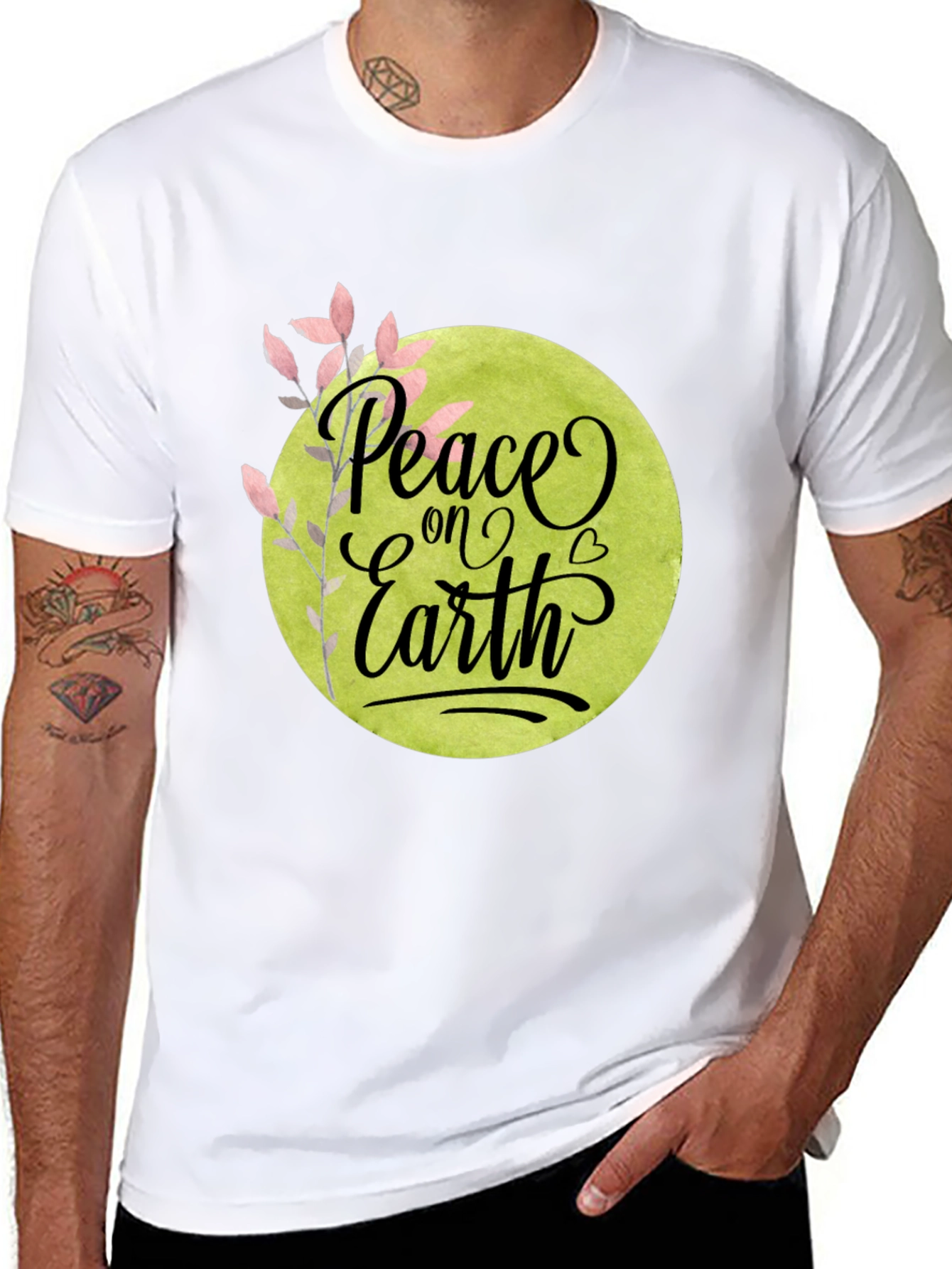 Peace on Earth Graphic Tee - Stylish Comfort