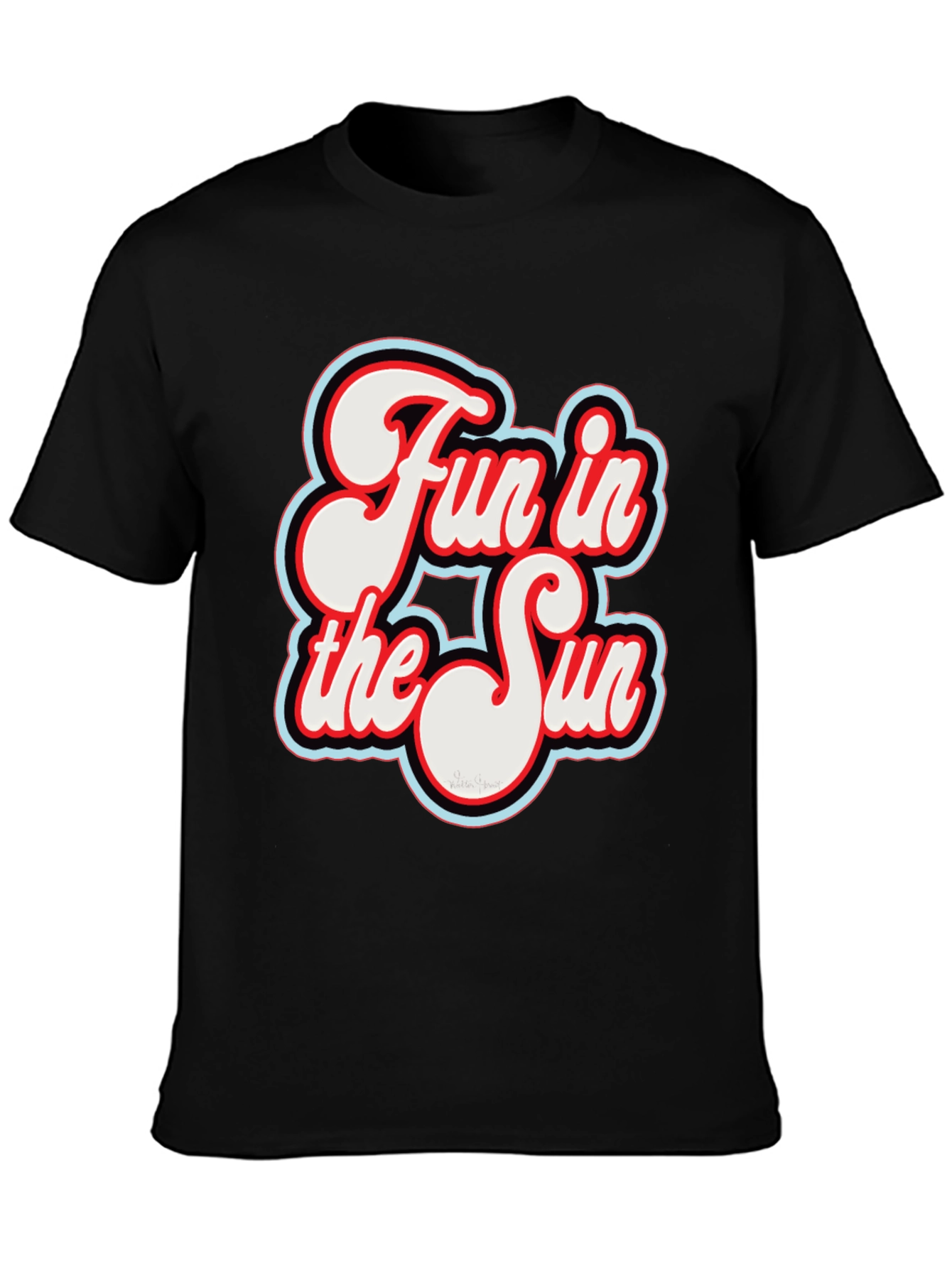Fun in the Sun Graphic T-Shirt - Retro Style