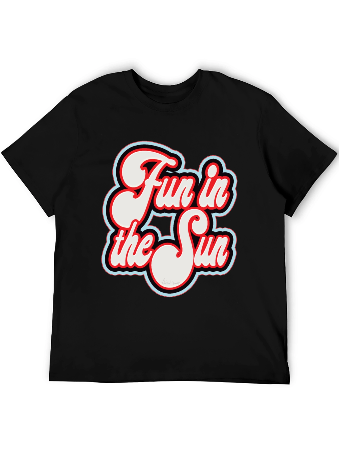 Fun in the Sun Graphic T-Shirt - Retro Style