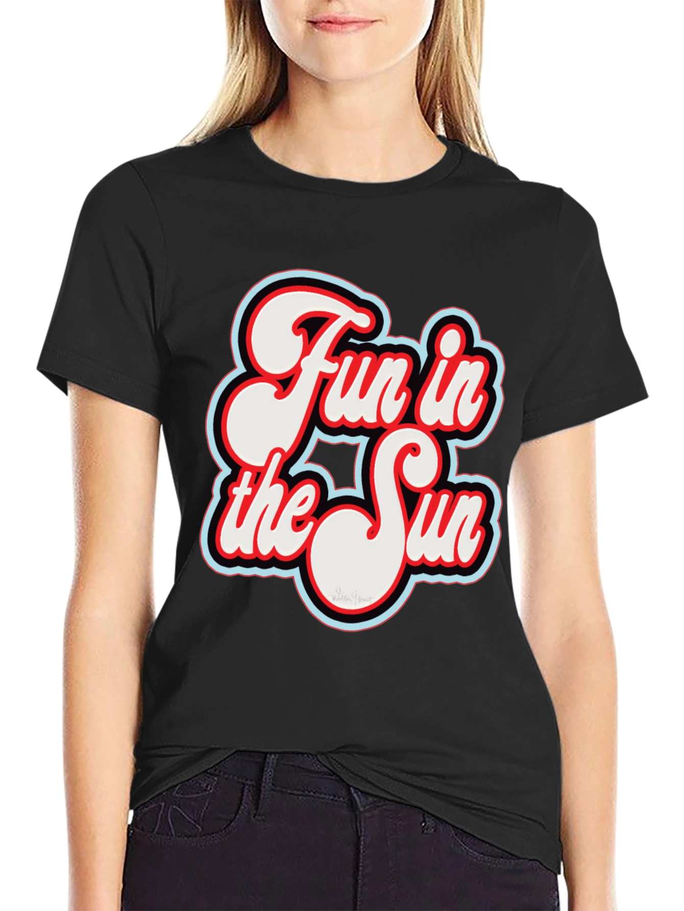 Fun in the Sun Graphic T-Shirt - Retro Style