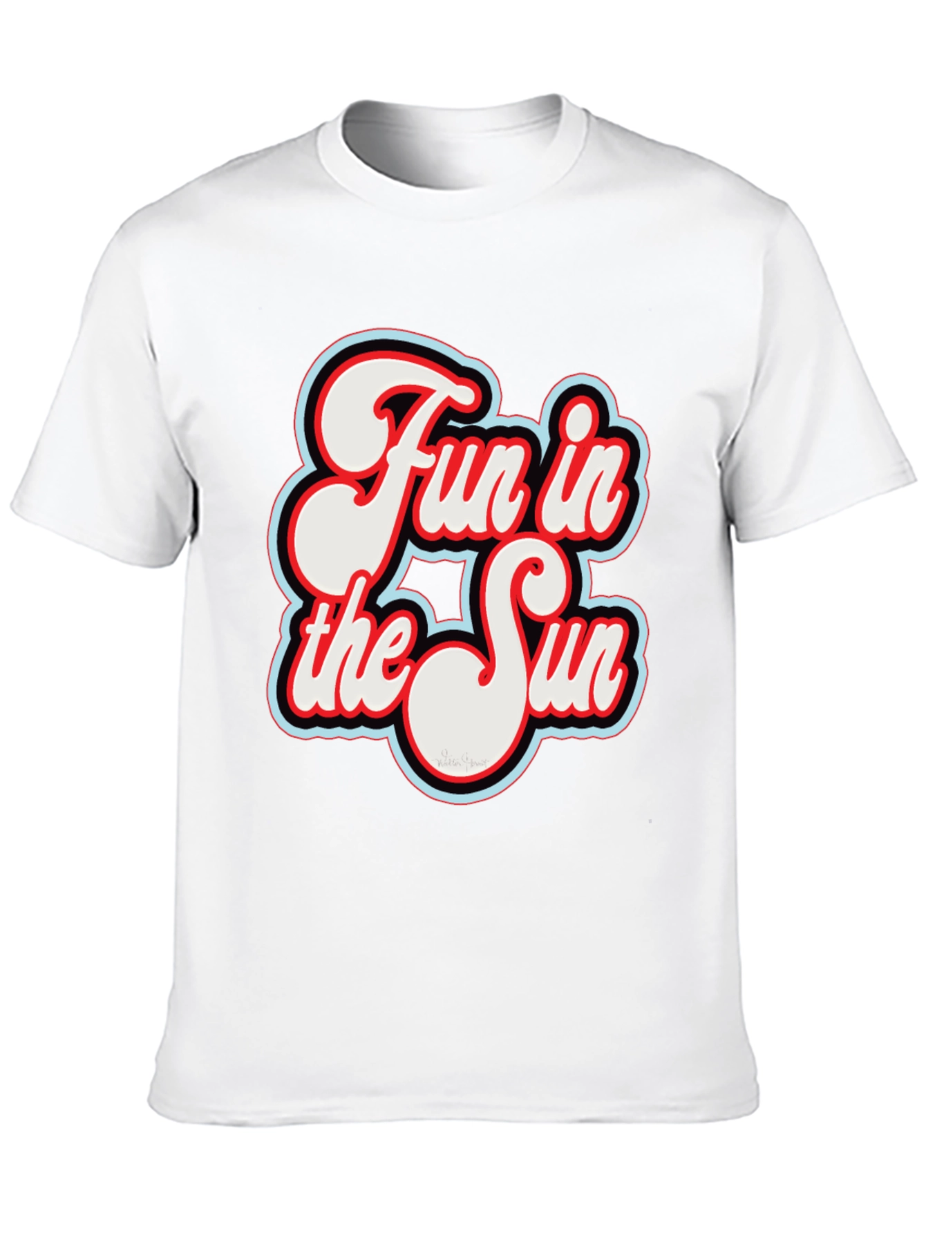 Fun in the Sun Graphic T-Shirt - Retro Style
