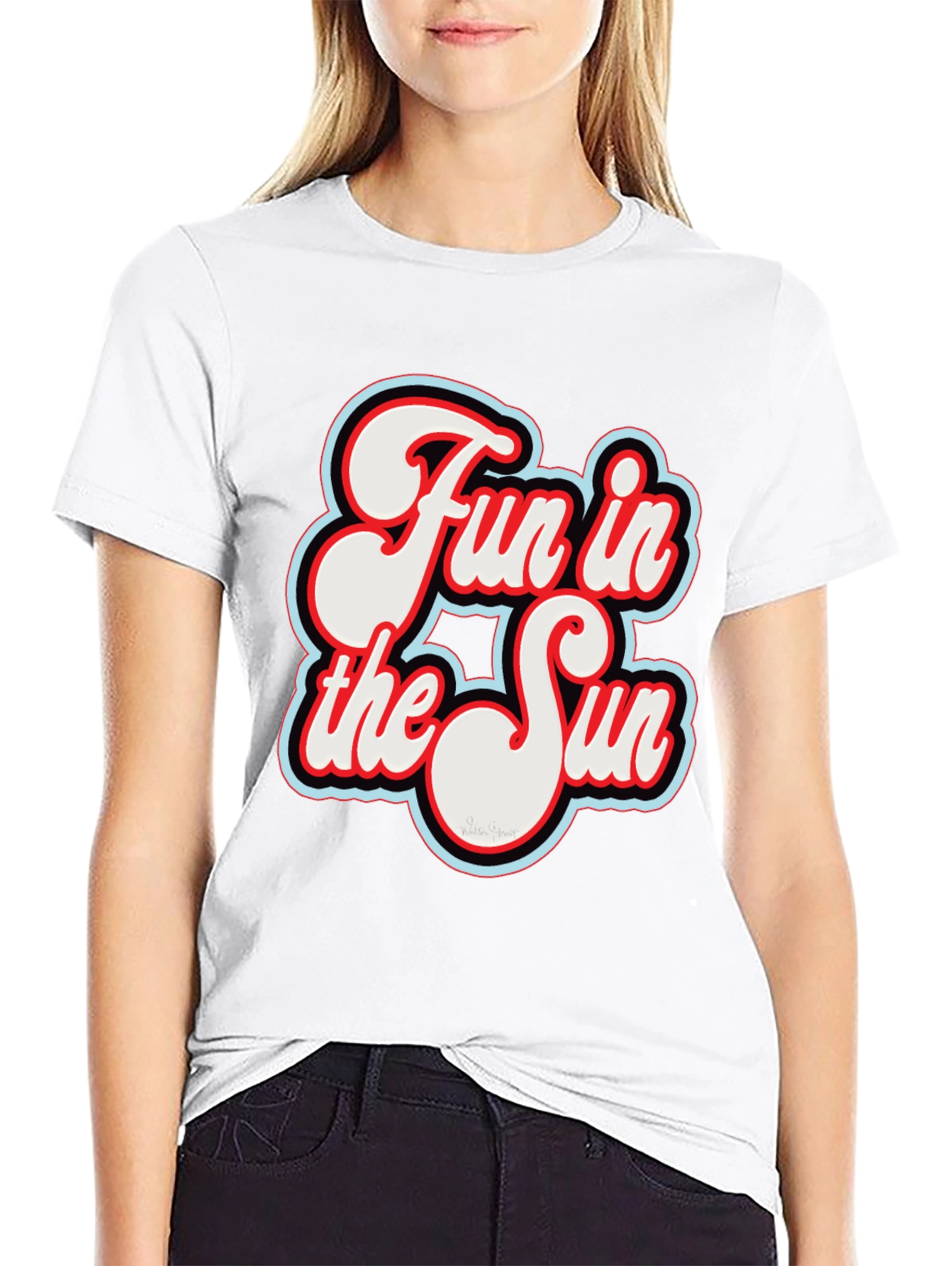 Fun in the Sun Graphic T-Shirt - Retro Style