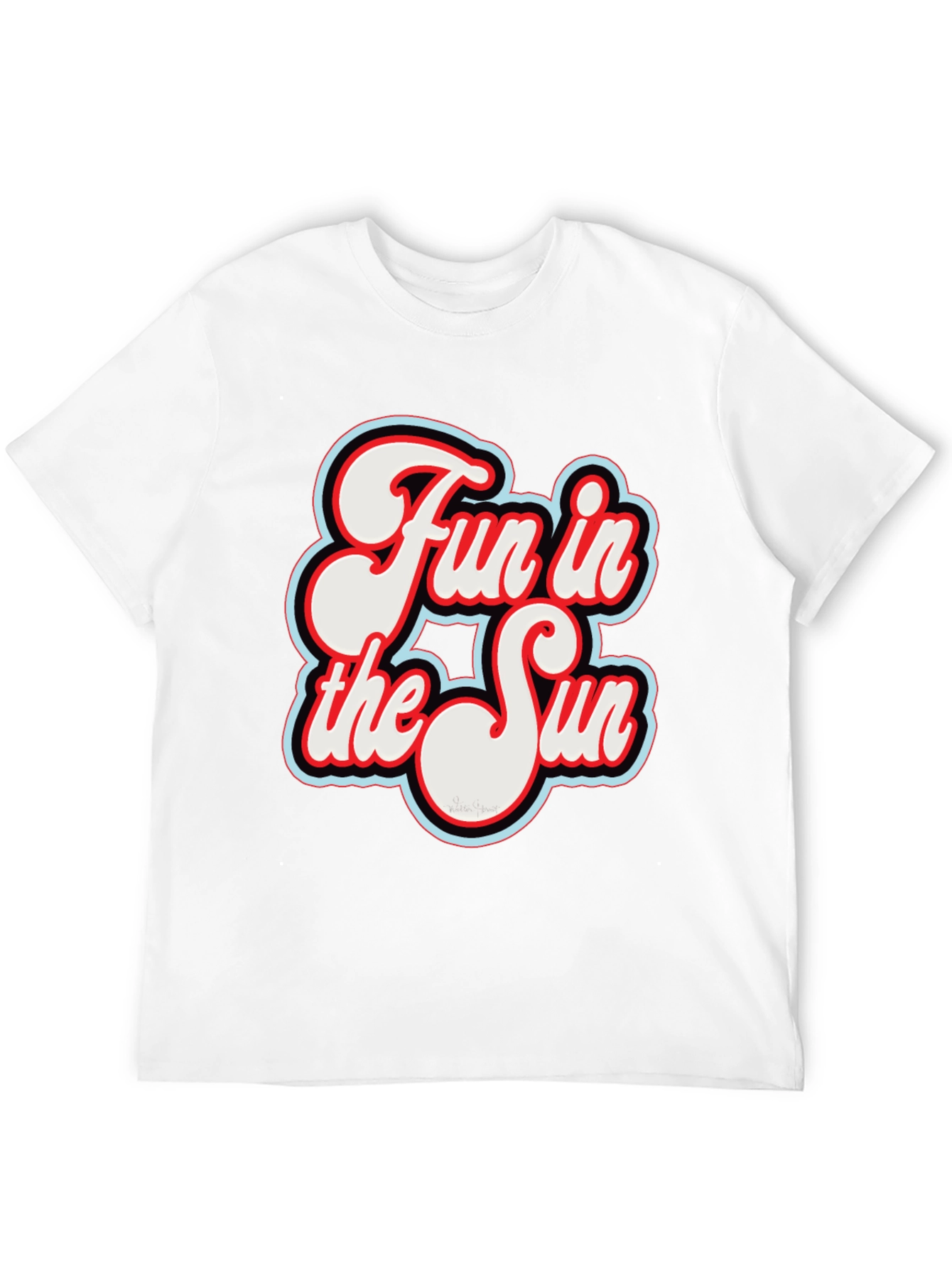 Fun in the Sun Graphic T-Shirt - Retro Style