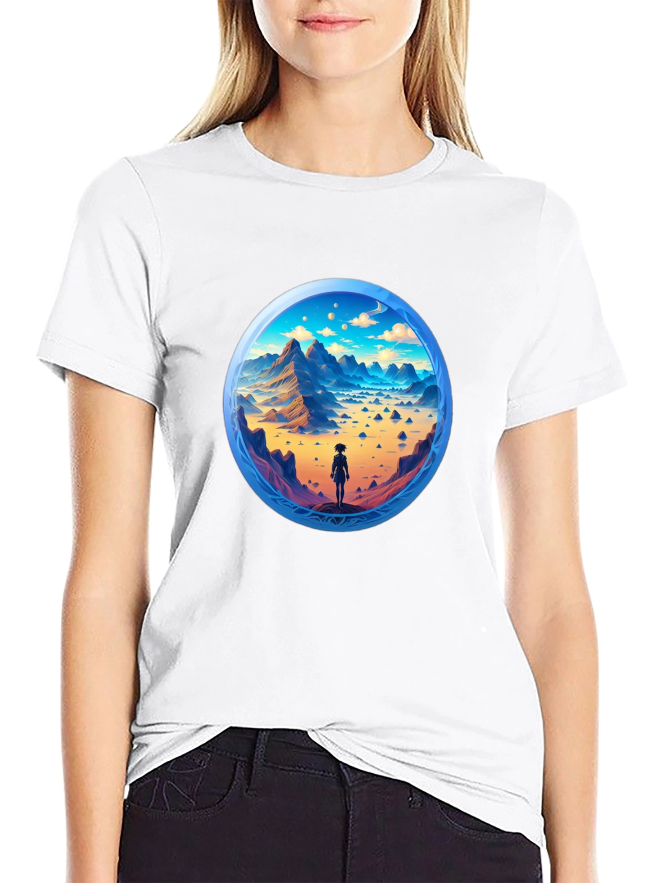 Mountain Horizon Black T-Shirt