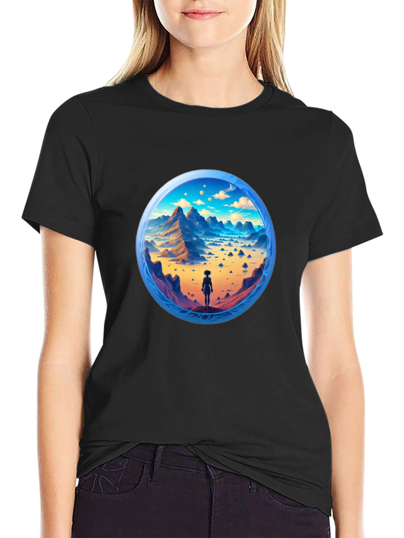 Mountain Horizon Black T-Shirt