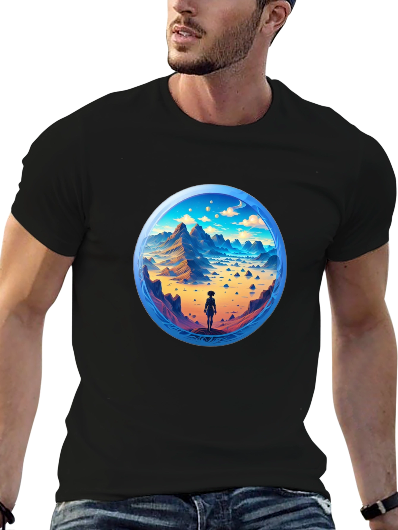 Mountain Horizon Black T-Shirt