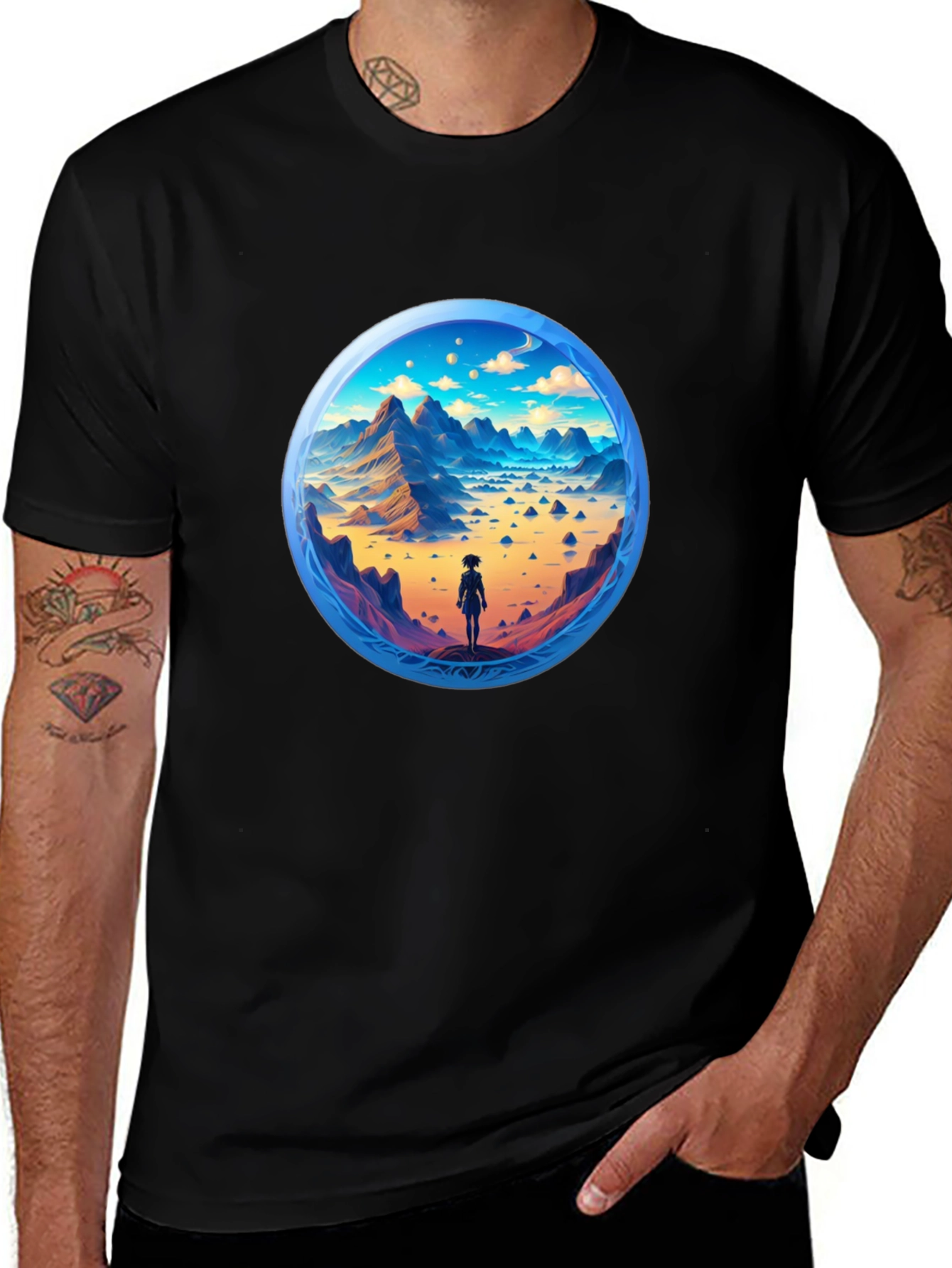 Mountain Horizon Black T-Shirt