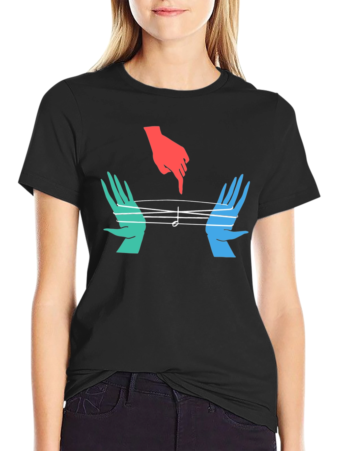 String Art Graphic Tee - Unique Musician Shirt