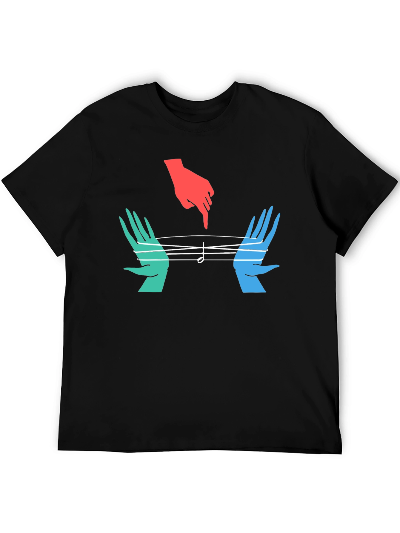 String Art Graphic Tee - Unique Musician Shirt