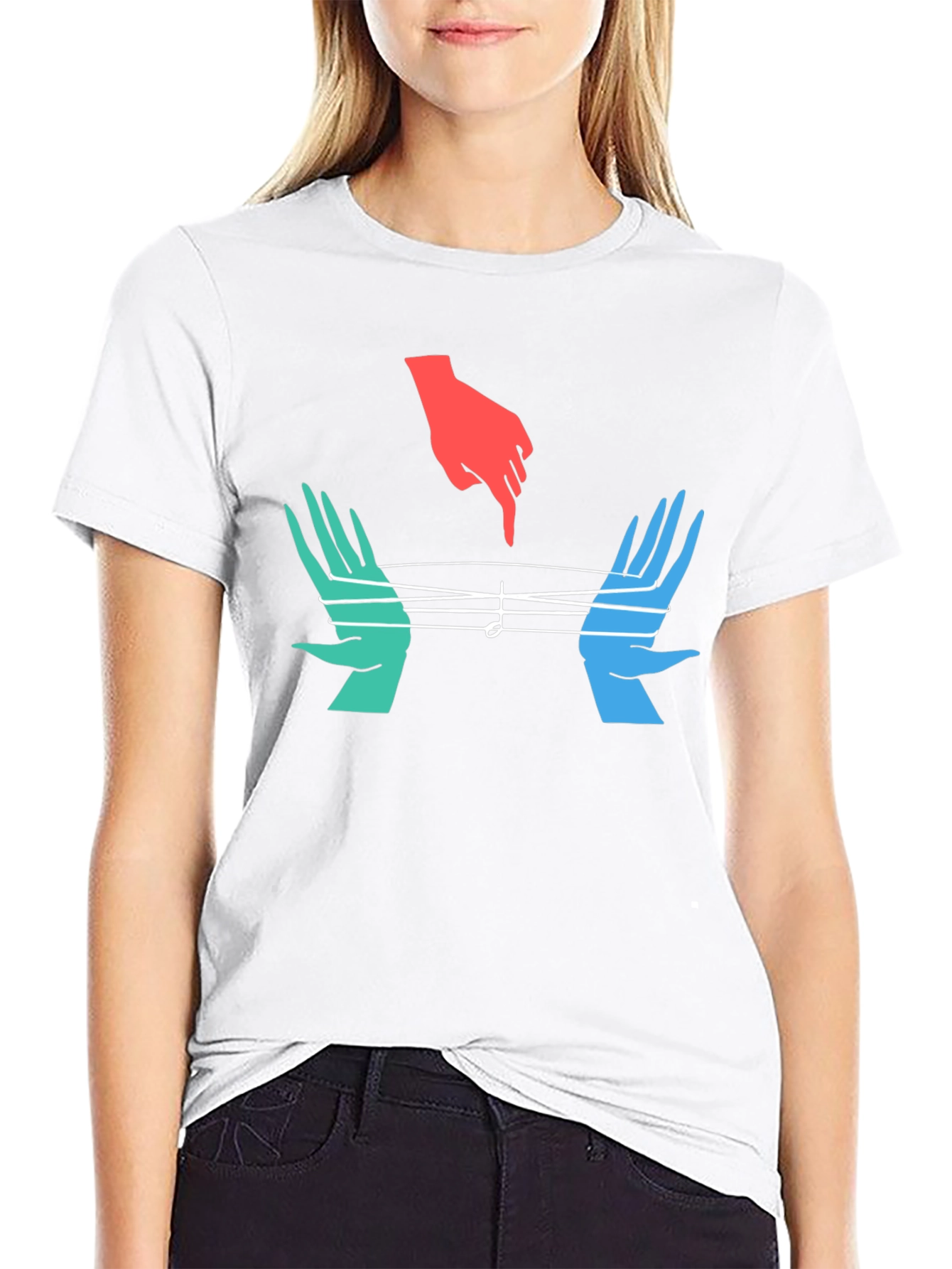 String Art Graphic Tee - Unique Musician Shirt