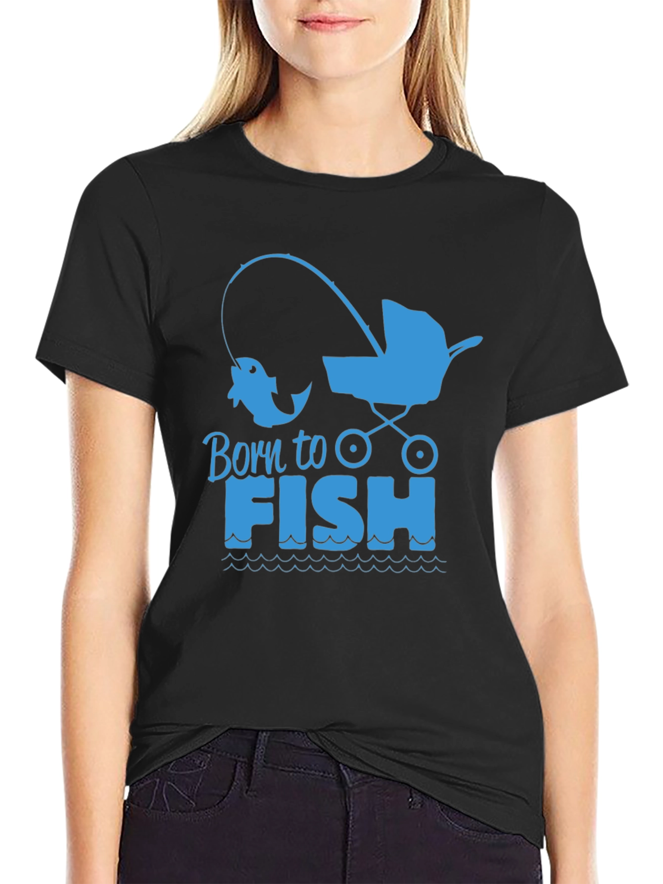 Born to Fish Baby Stroller Graphic T-Shirt