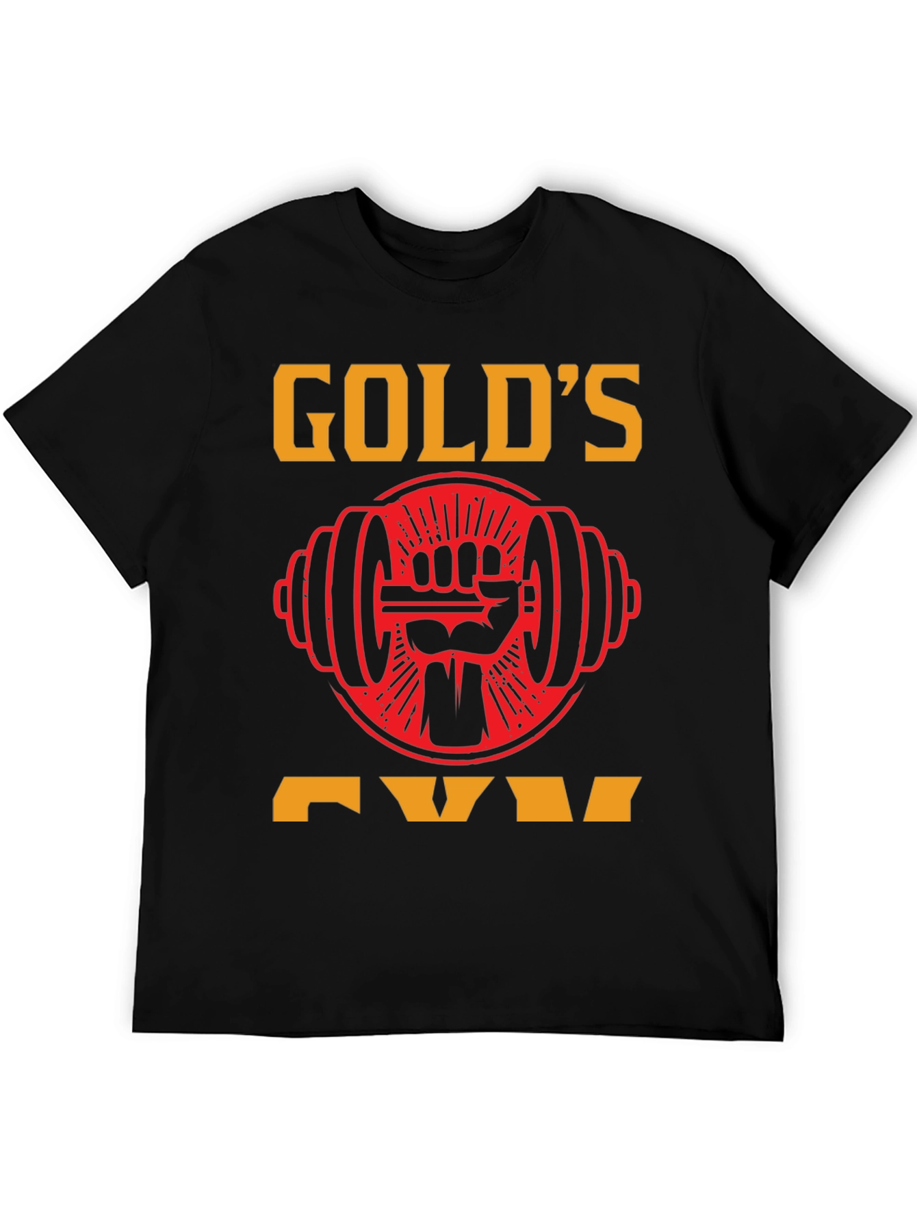 Golds Gym Black T-Shirt - Weightlifting Apparel